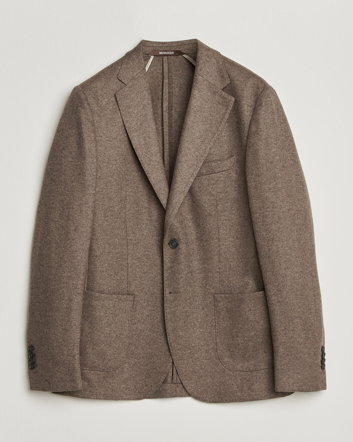 Herre | Dressjakker | Morris | Wool Jersey Blazer Brown