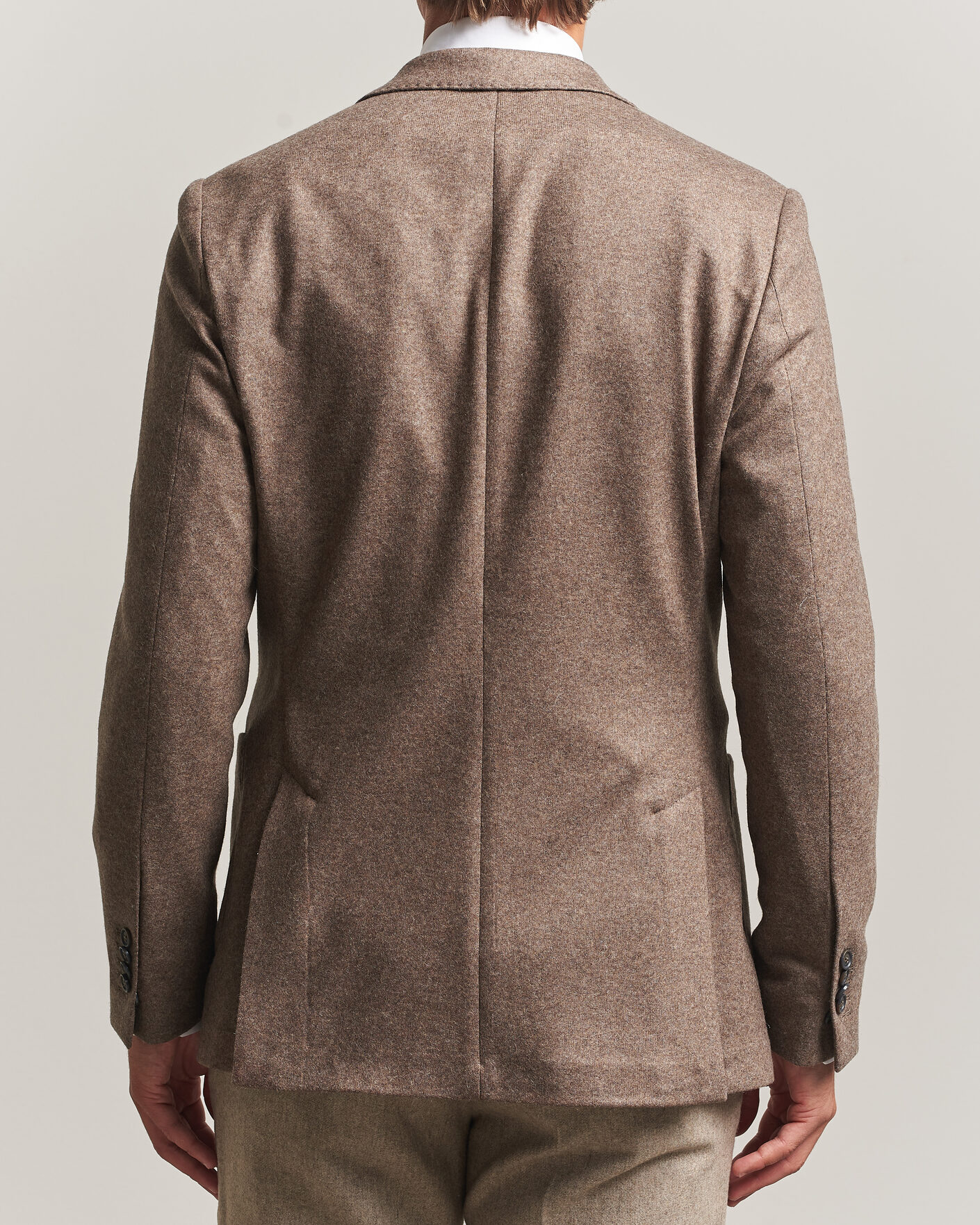 Herre | Dressjakker | Morris | Wool Jersey Blazer Brown