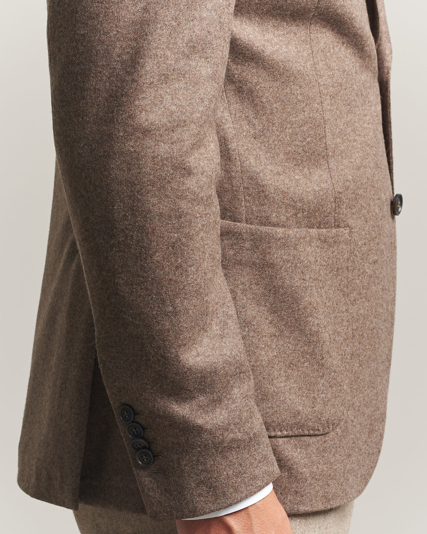 Herre | Dressjakker | Morris | Wool Jersey Blazer Brown