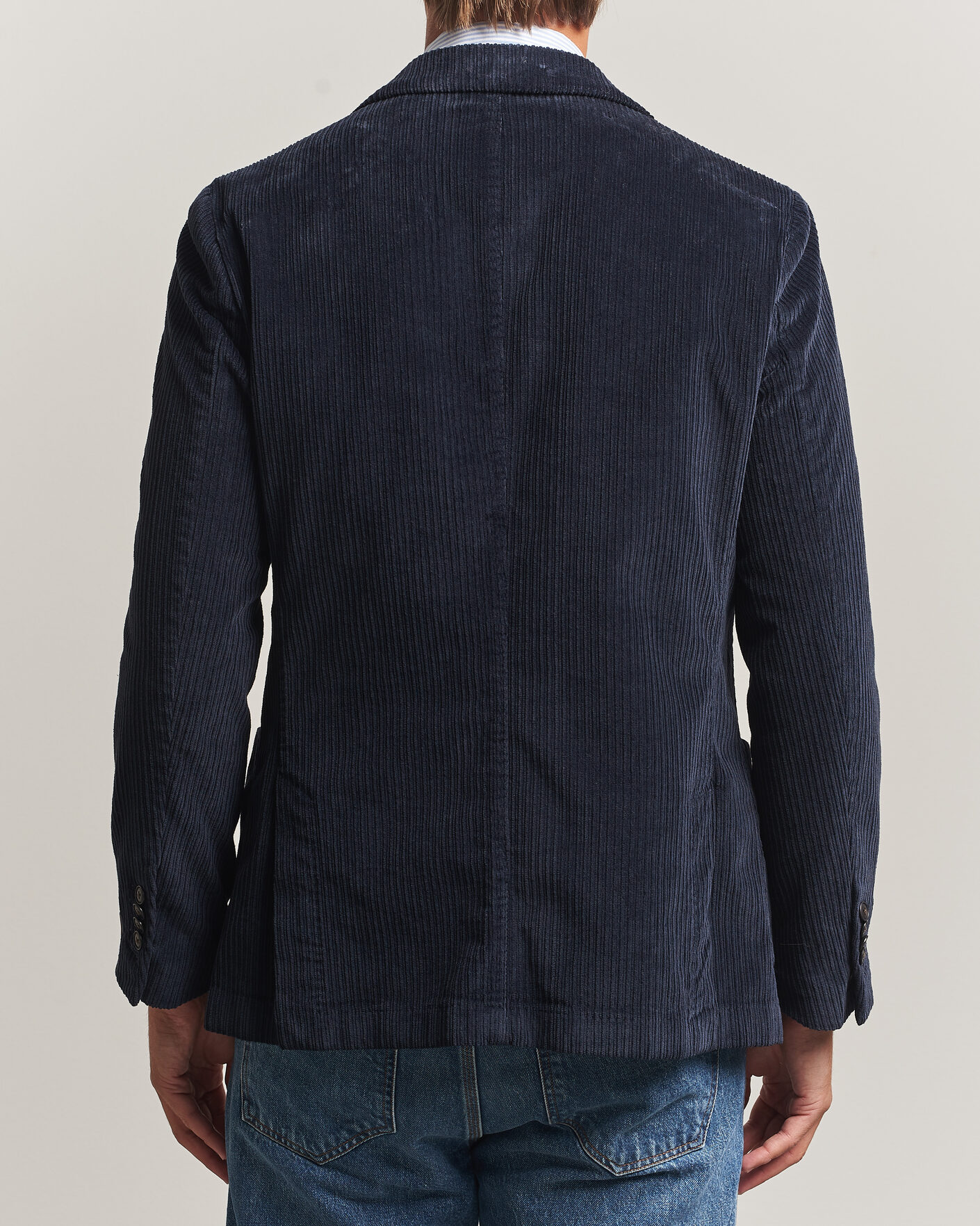 Herre | Dressjakker | Morris | Washed Cord Blazer Navy