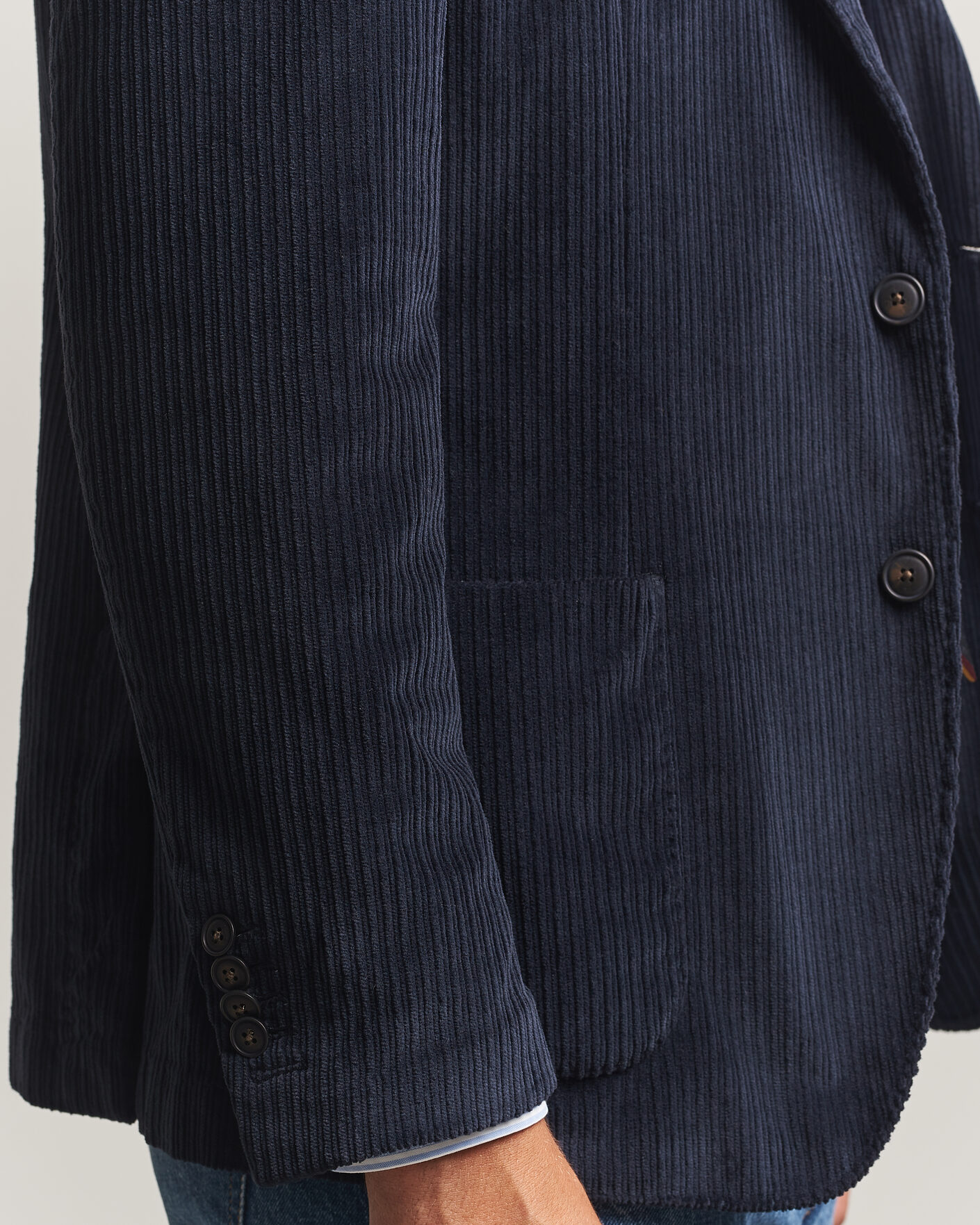 Herre | Dressjakker | Morris | Washed Cord Blazer Navy
