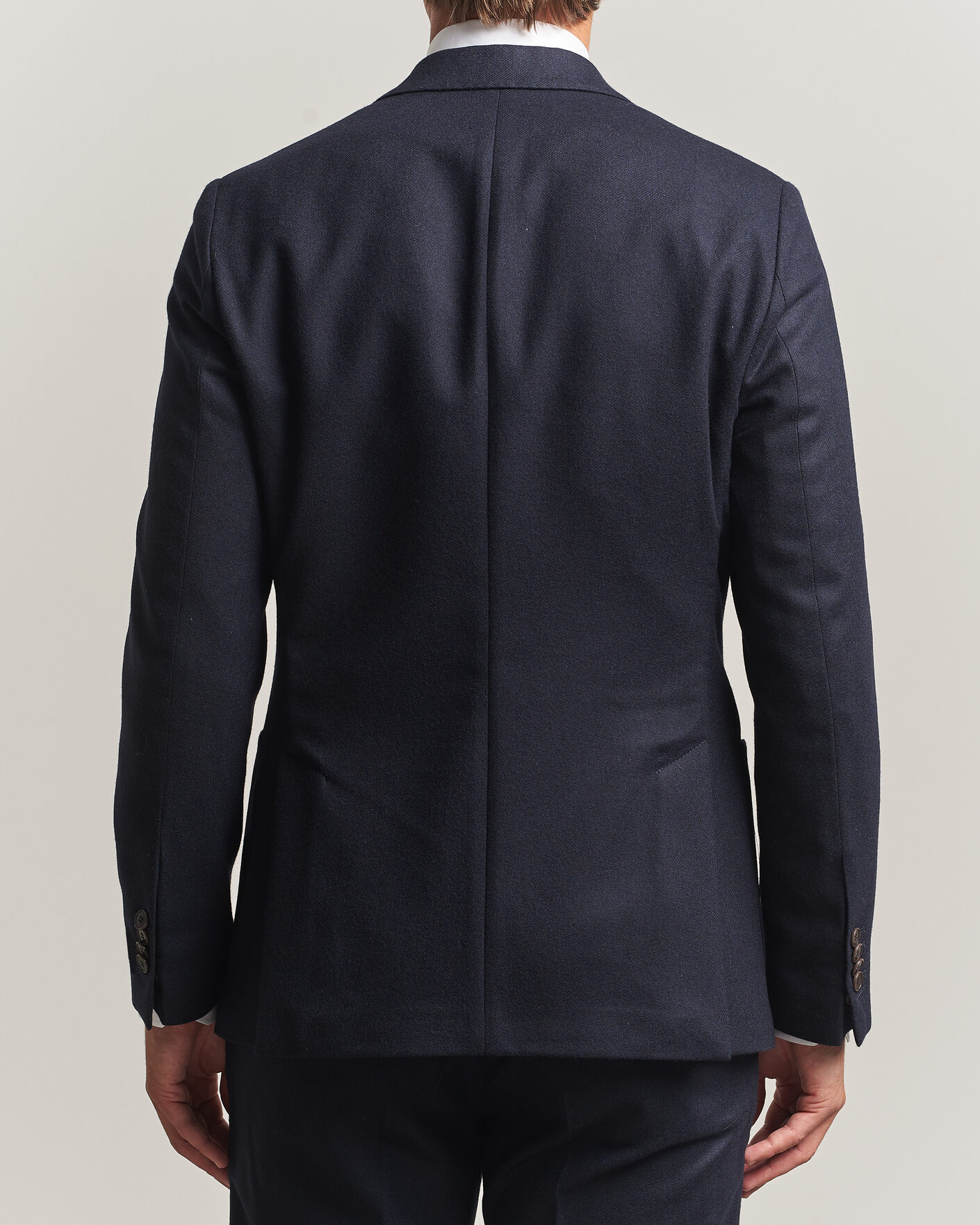 Herre | Dressjakker | Morris | Flannel Suit Blazer Navy