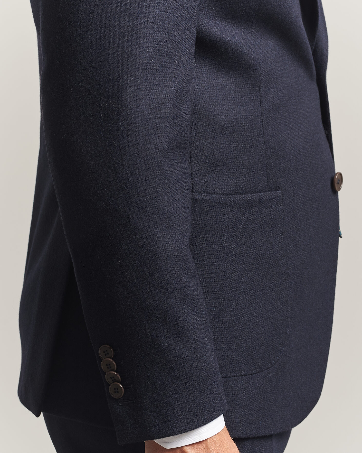 Herre | Dressjakker | Morris | Flannel Suit Blazer Navy