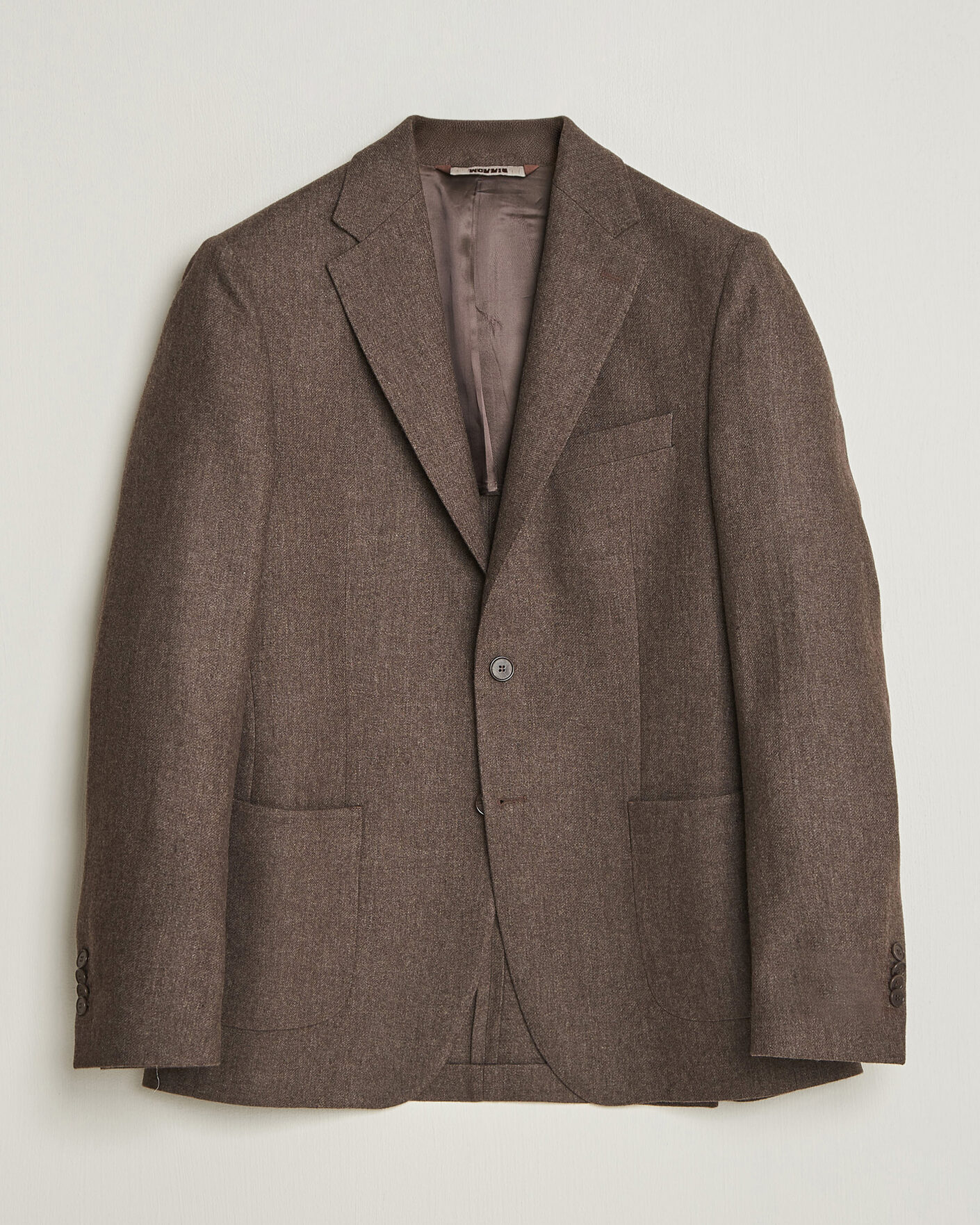 Herre | Dressjakker | Morris | Flannel Suit Blazer Brown