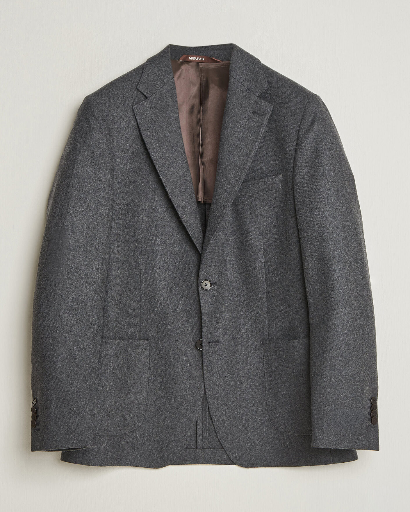 Herre | Dressjakker | Morris | Flannel Suit Blazer Grey