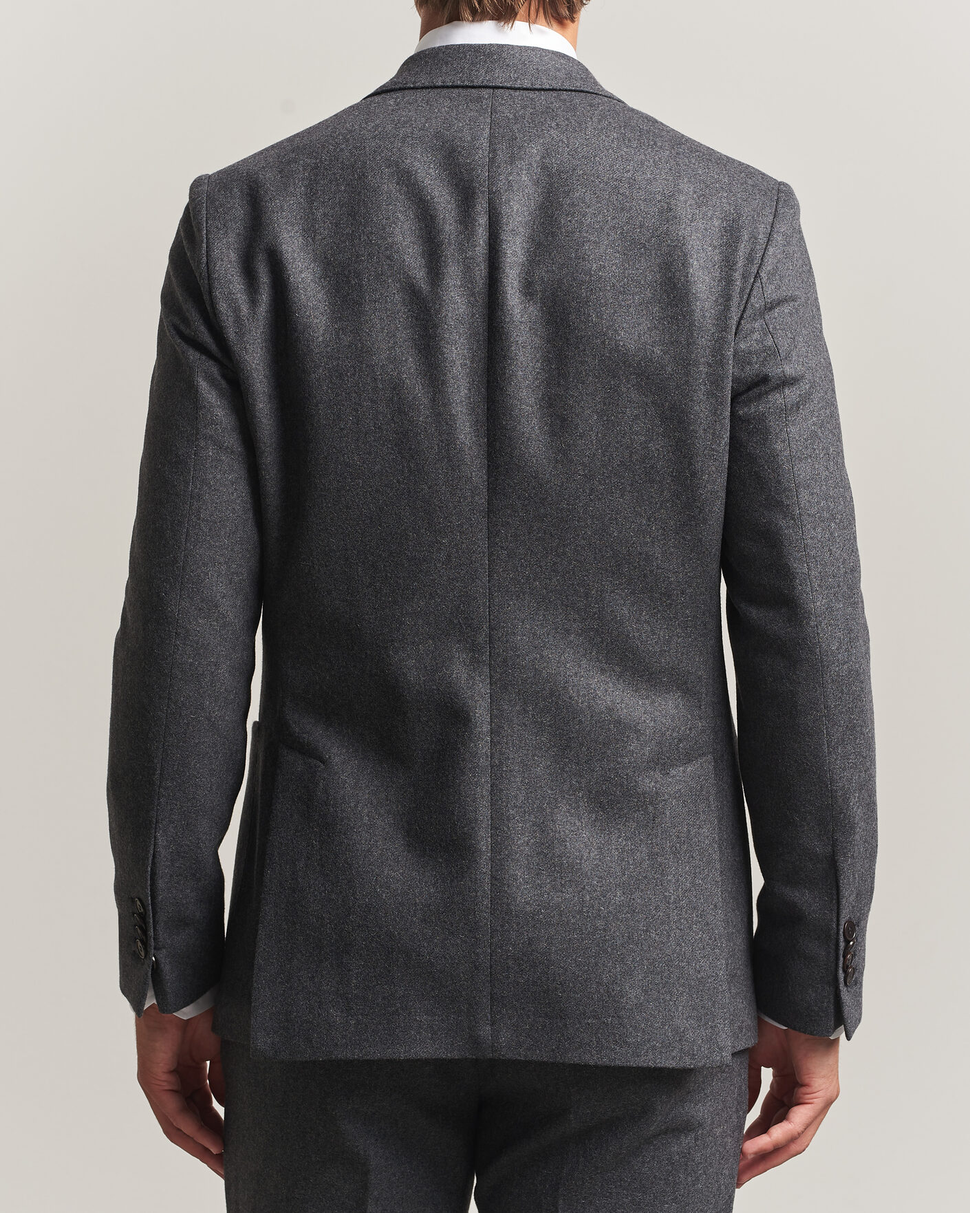 Herre | Dressjakker | Morris | Flannel Suit Blazer Grey