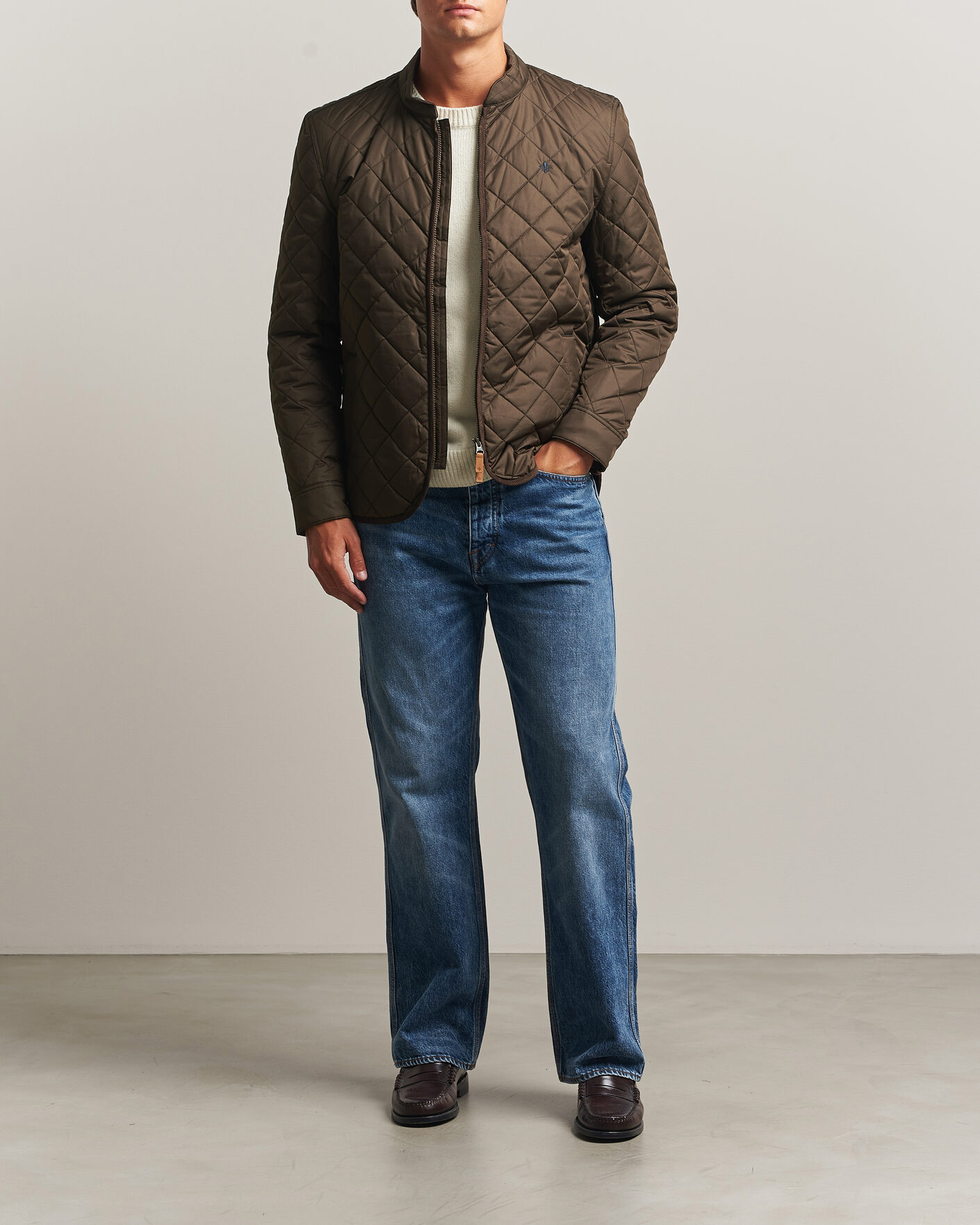 Herre | Jakker | Morris | Teddy Quilted Jacket Brown