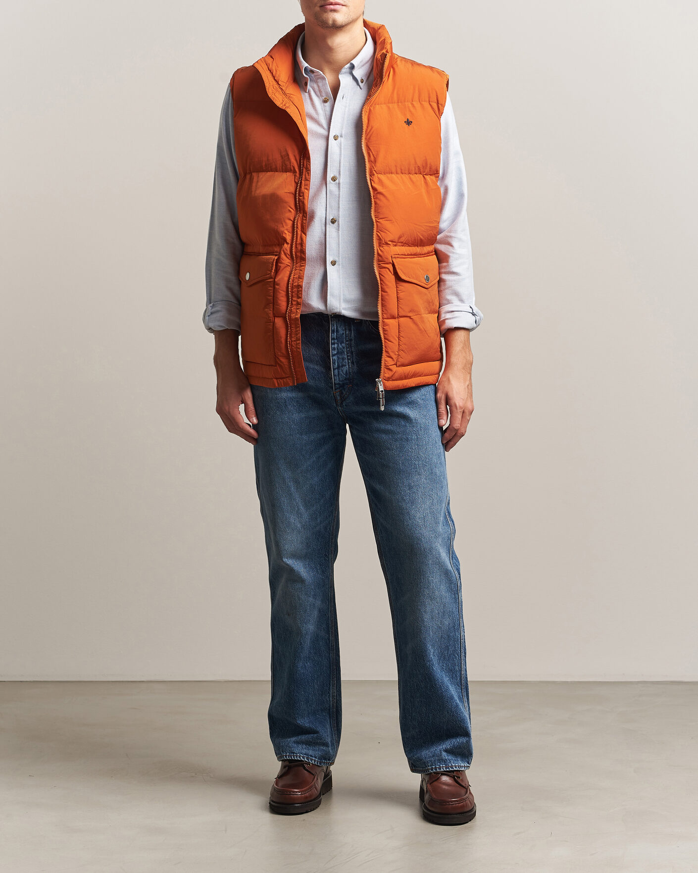 Herre | Vester | Morris | Lennox Puffer Vest Orange