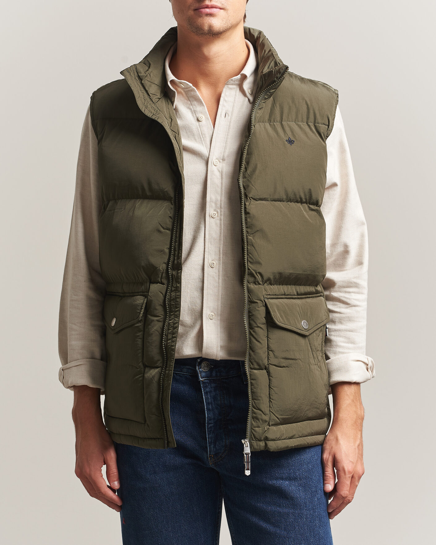 Herre | Vester | Morris | Lennox Puffer Vest Olive