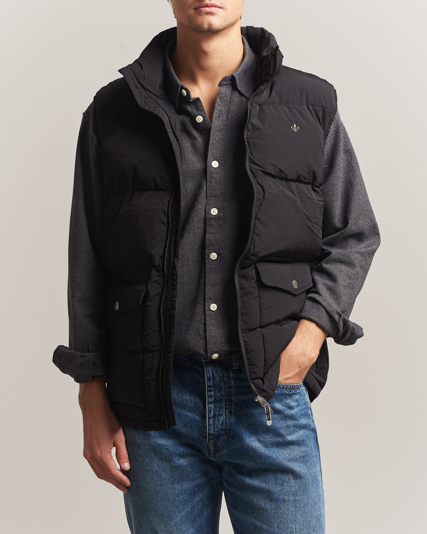 Herre | Vester | Morris | Lennox Puffer Vest Black