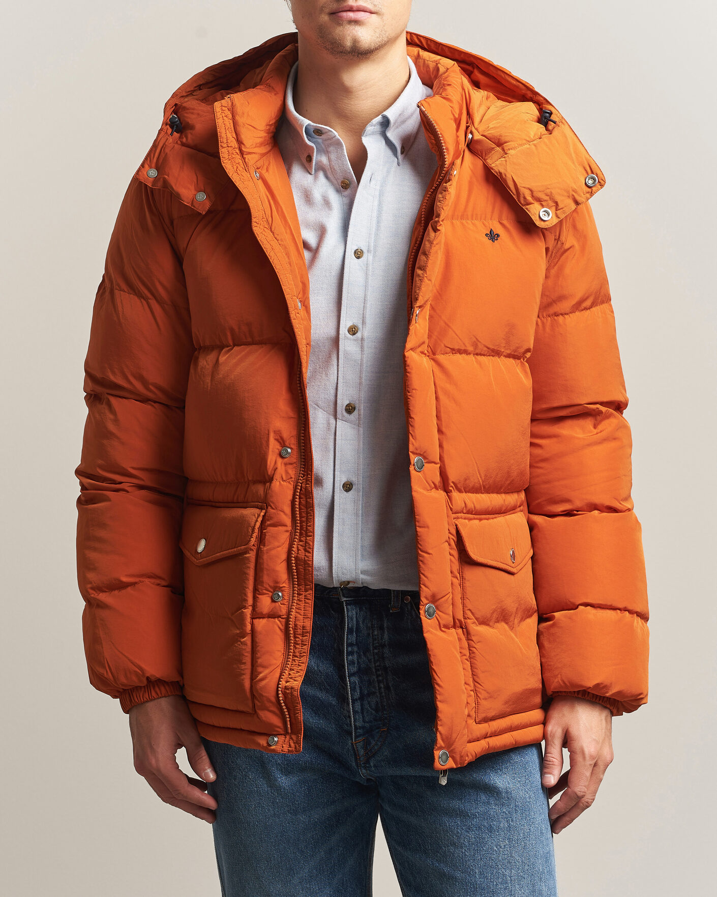 Herre | Jakker | Morris | Lennox Puffer Jacket Orange