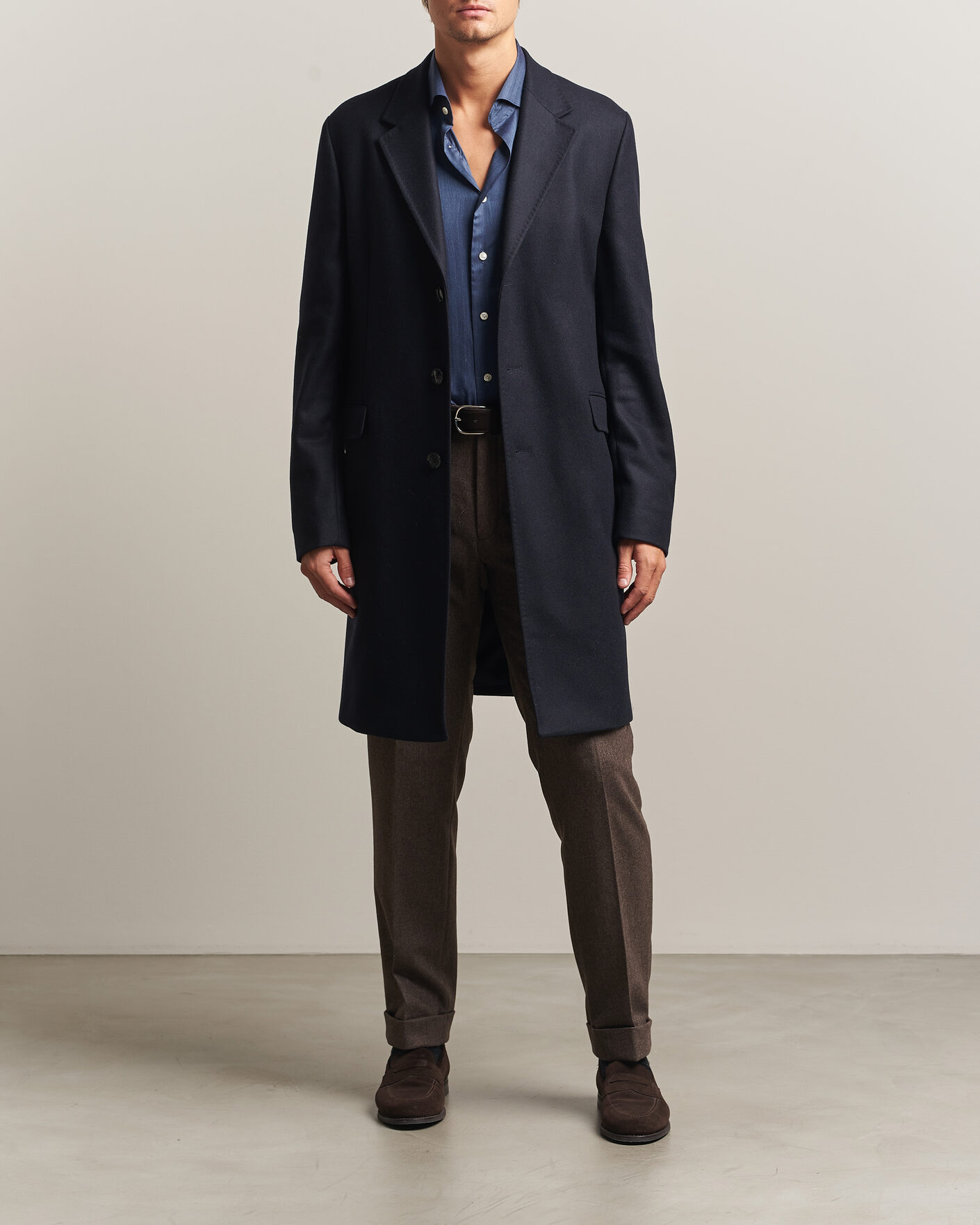 Herre | Jakker | Morris | Ben Wool Coat Navy