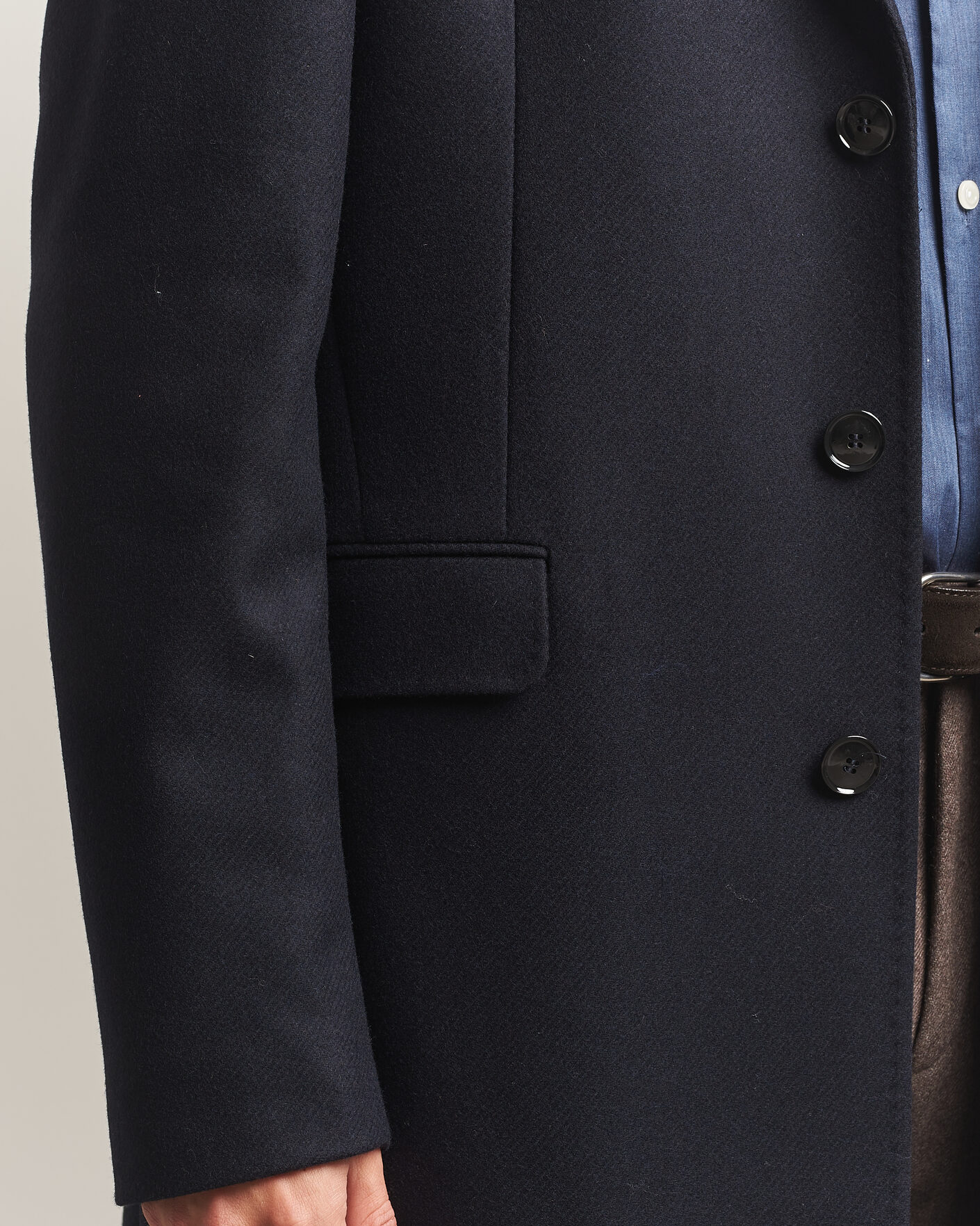 Herre | Jakker | Morris | Ben Wool Coat Navy