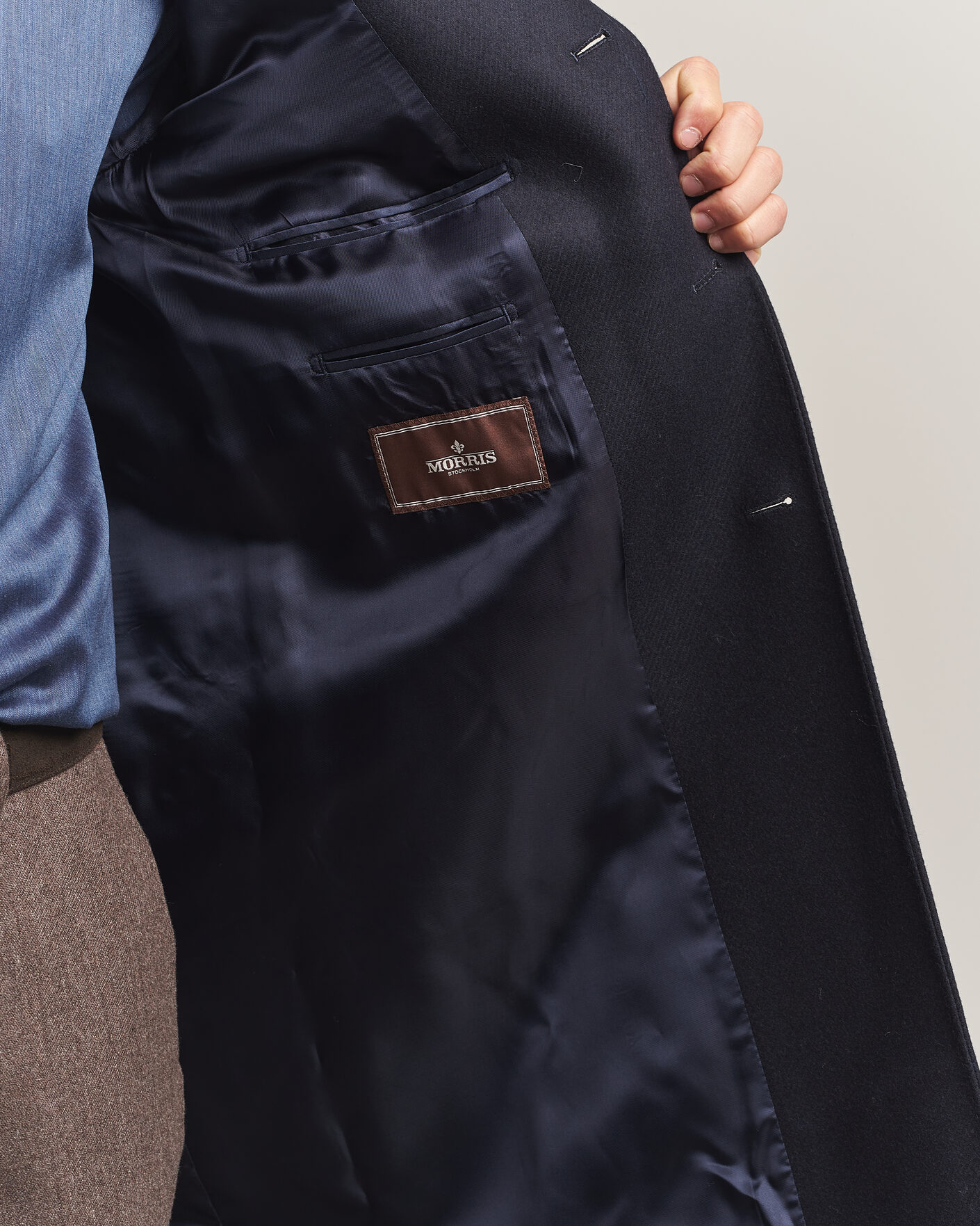 Herre | Jakker | Morris | Ben Wool Coat Navy