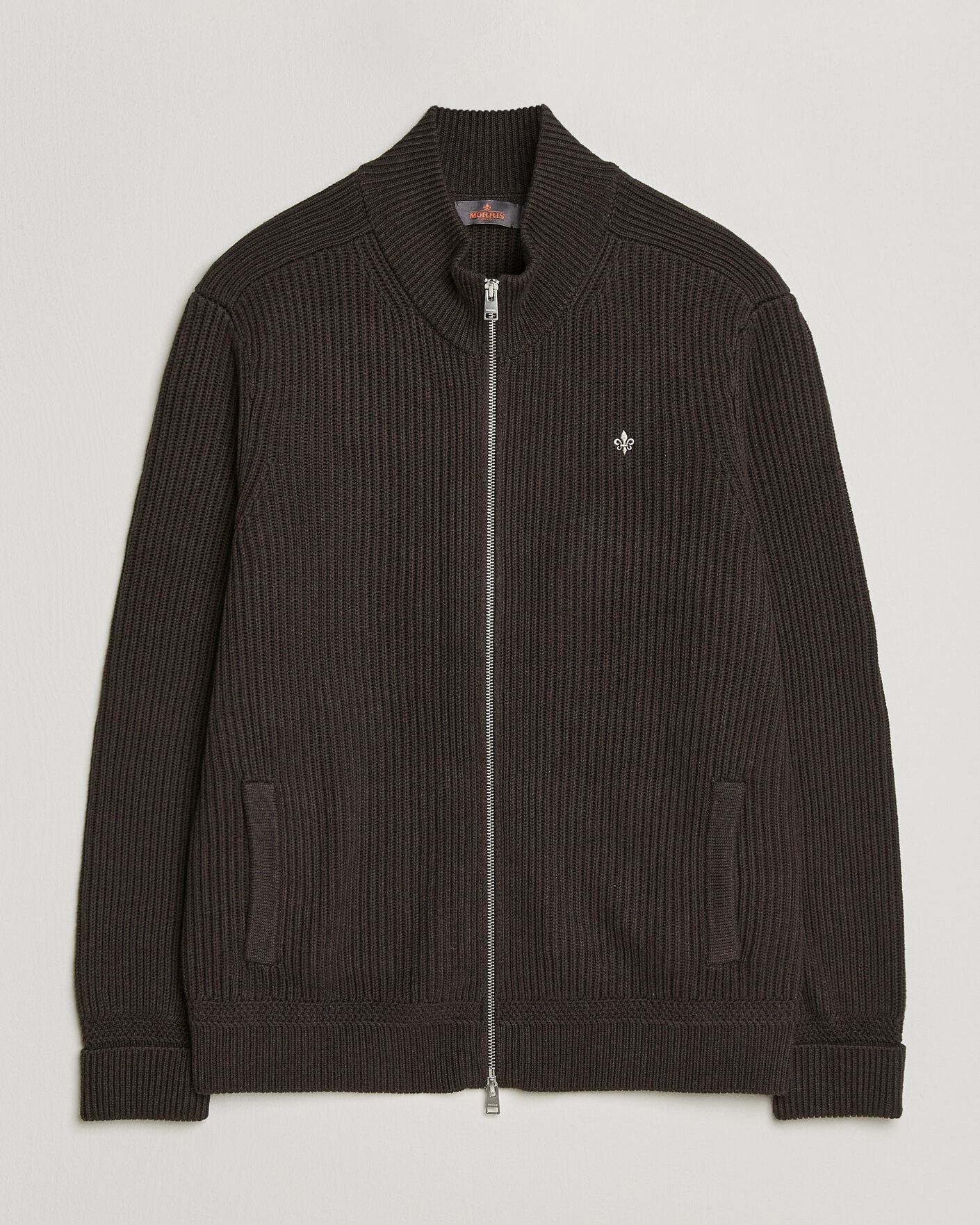 Herre | Gensere | Morris | Duncan Zip Cardigan Brown