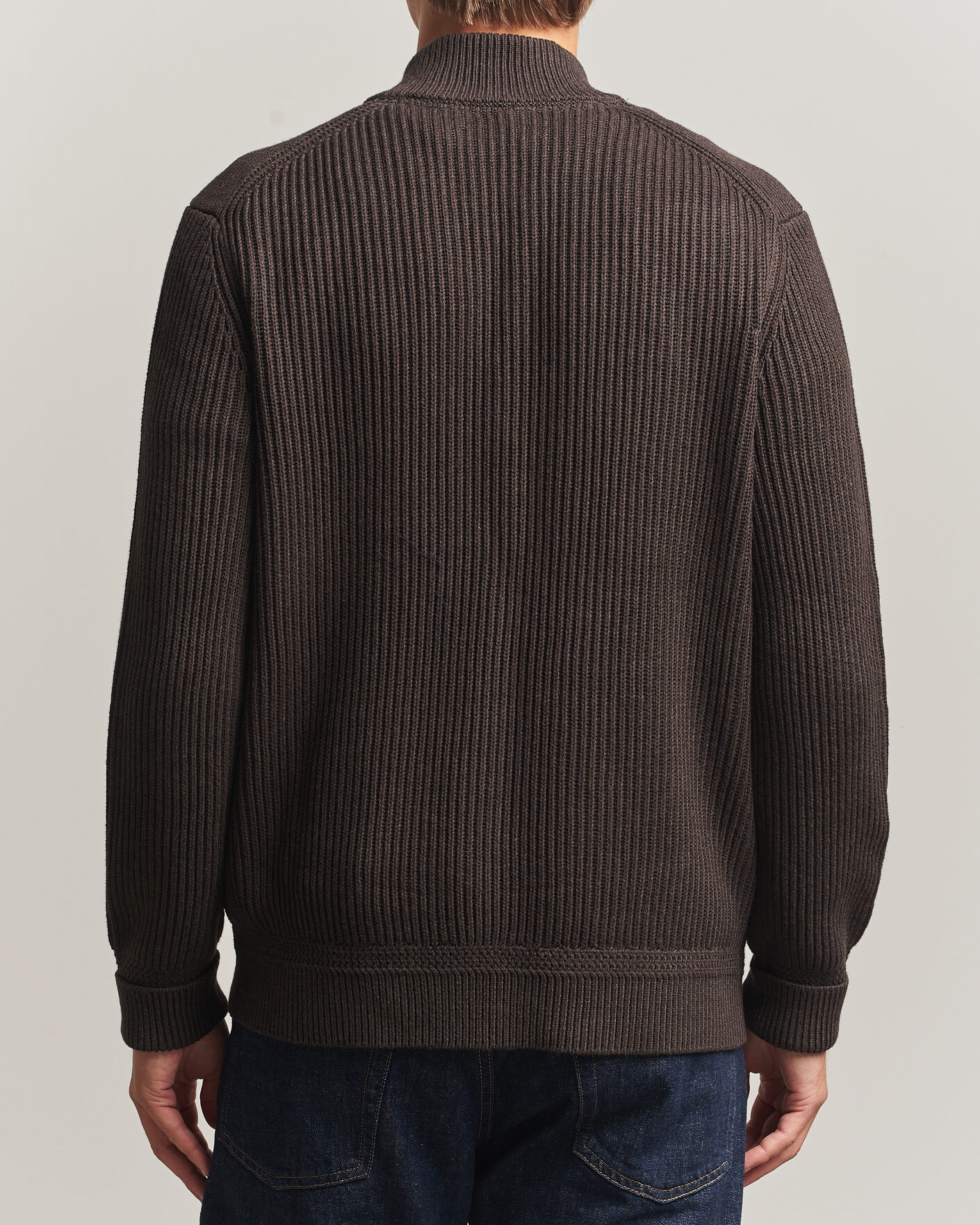 Herre | Gensere | Morris | Duncan Zip Cardigan Brown