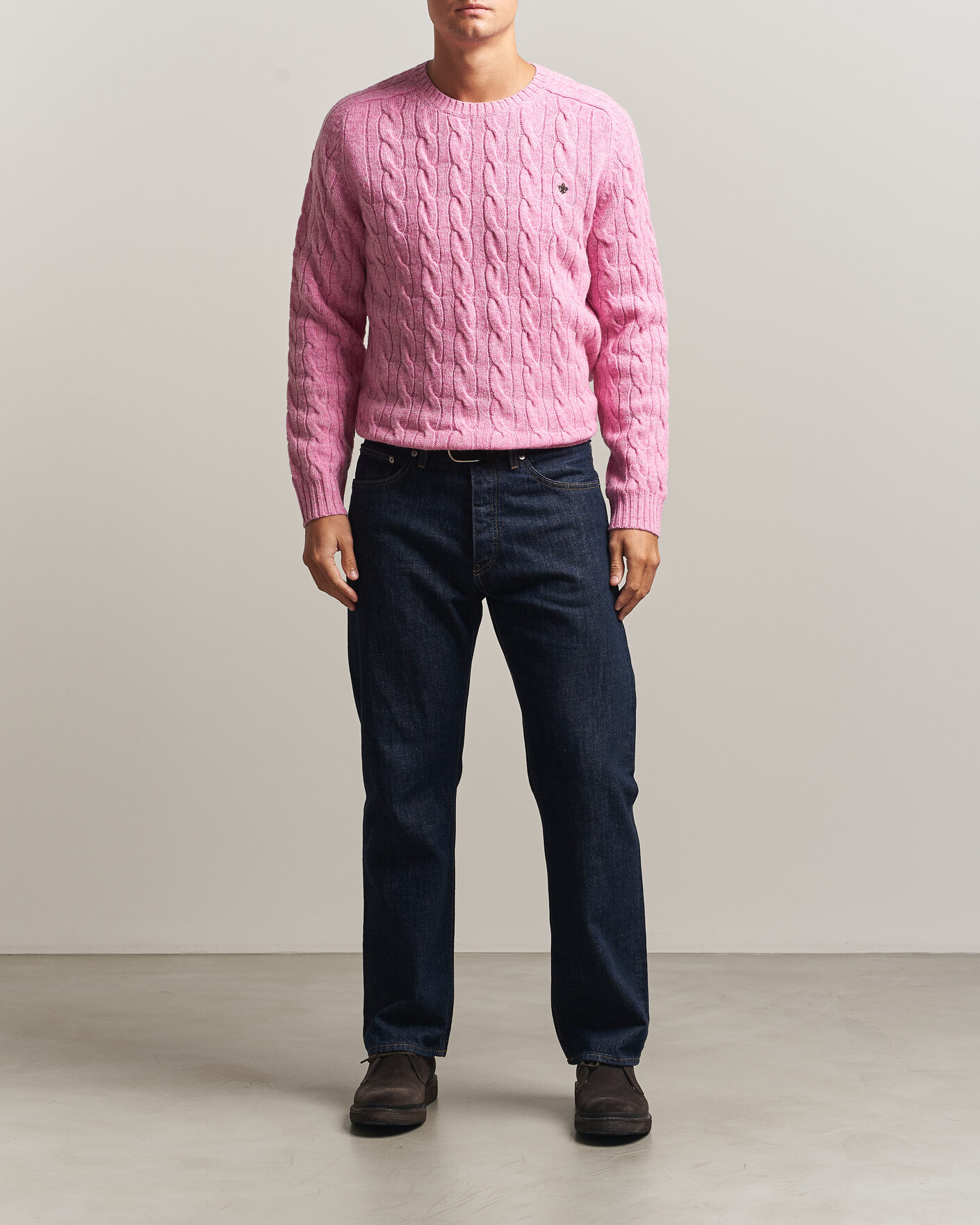Herre | Gensere | Morris | Archard Cable Sweater Pink
