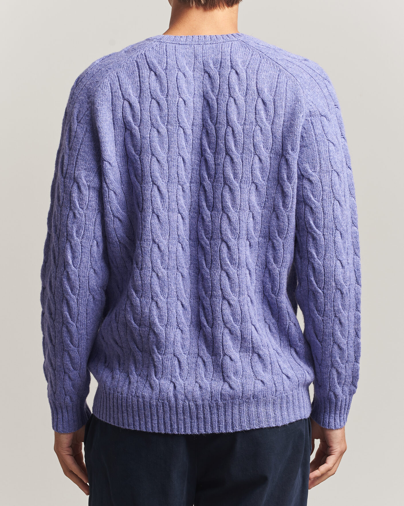 Herre | Gensere | Morris | Archard Cable Sweater Purple