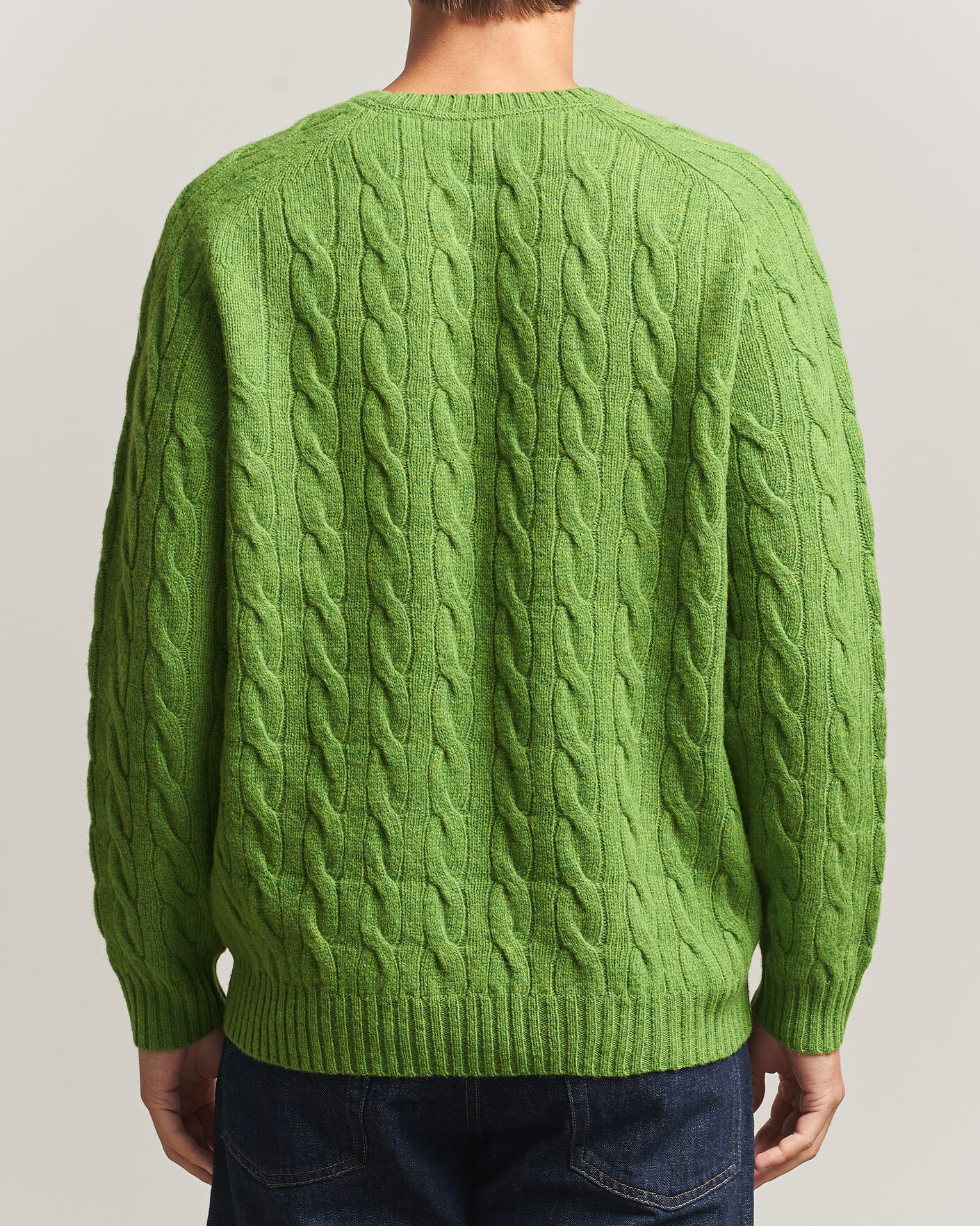 Herre | Gensere | Morris | Archard Cable Sweater Green