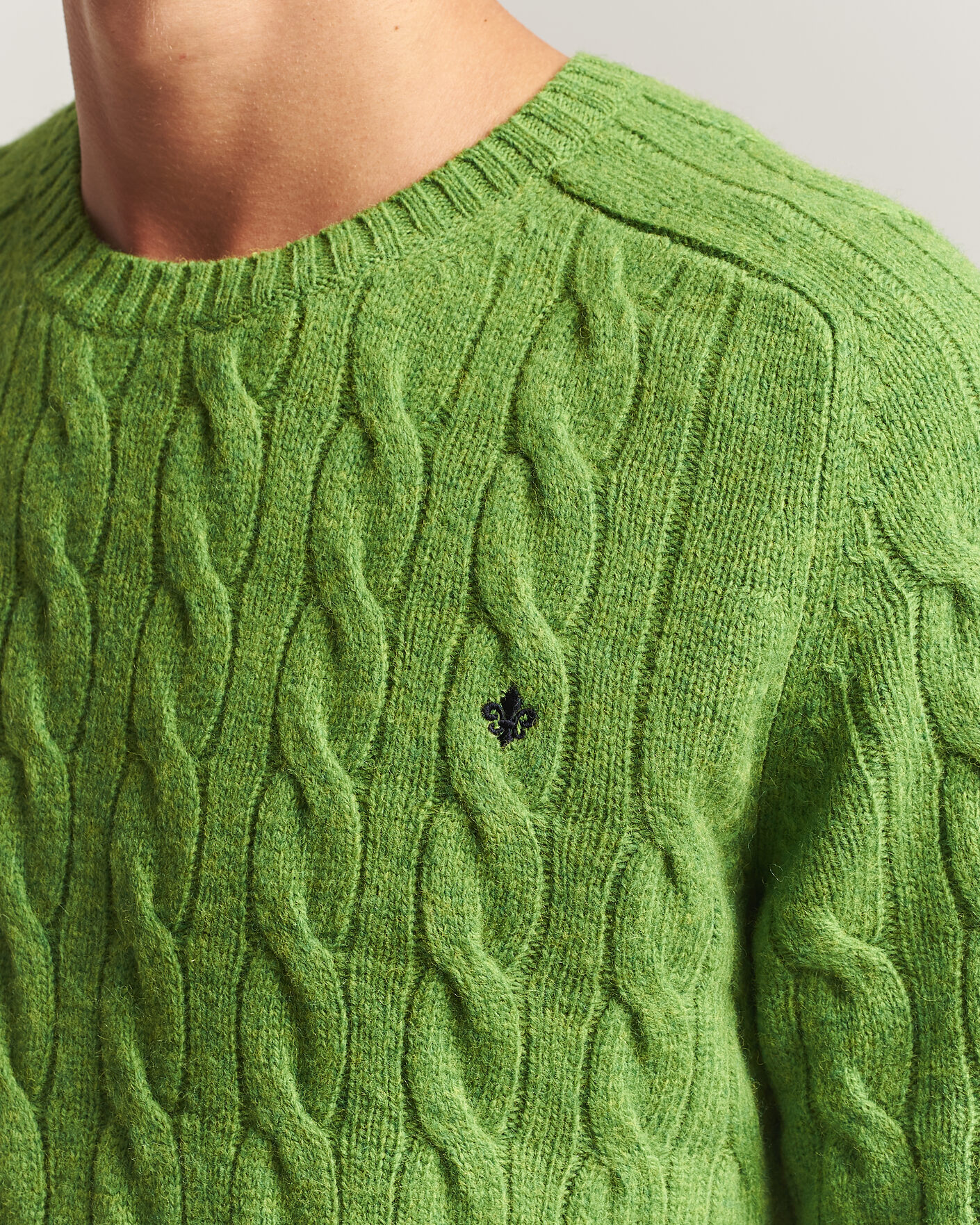 Herre | Gensere | Morris | Archard Cable Sweater Green
