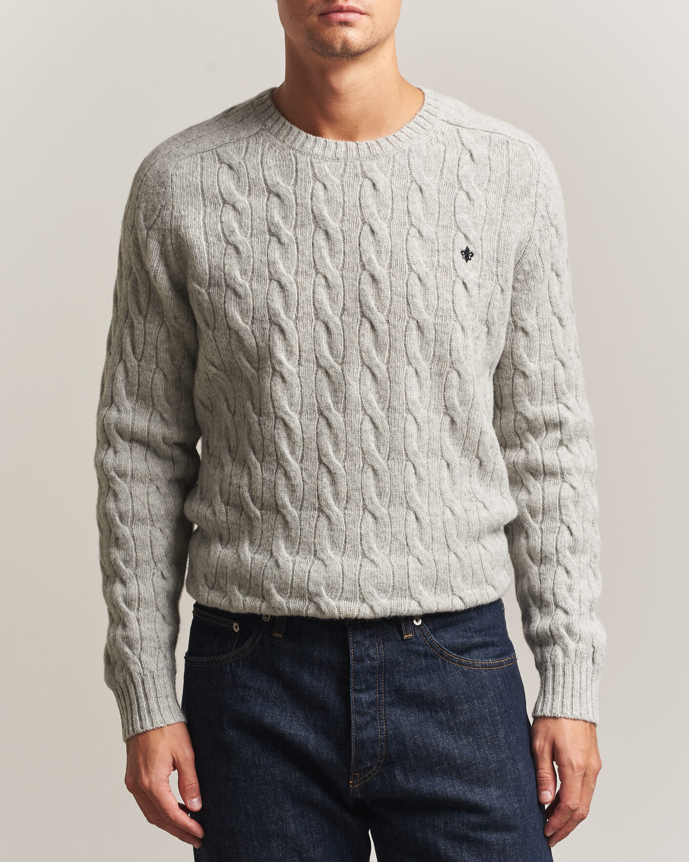 Herre | Gensere | Morris | Archard Cable Sweater Grey