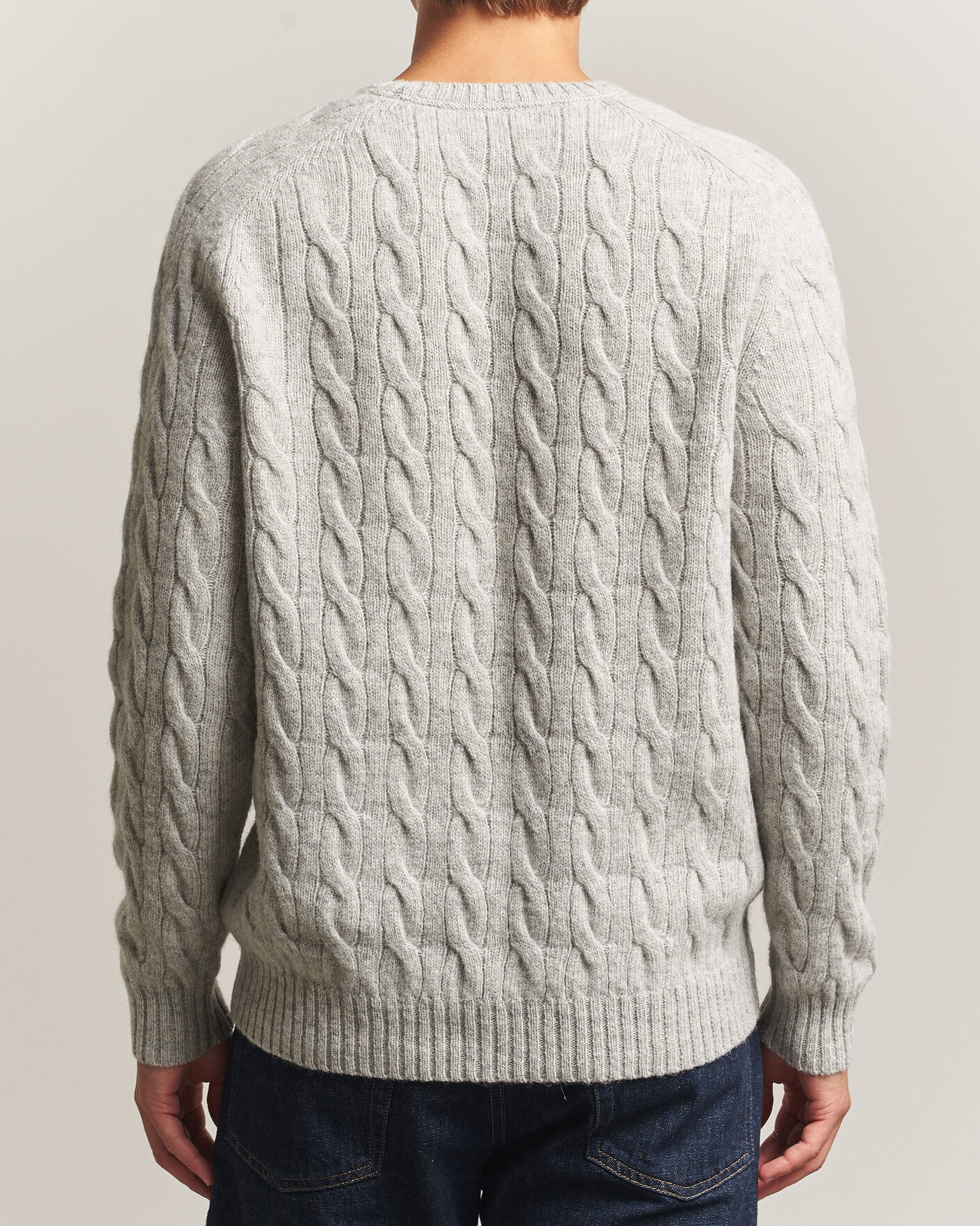 Herre | Gensere | Morris | Archard Cable Sweater Grey