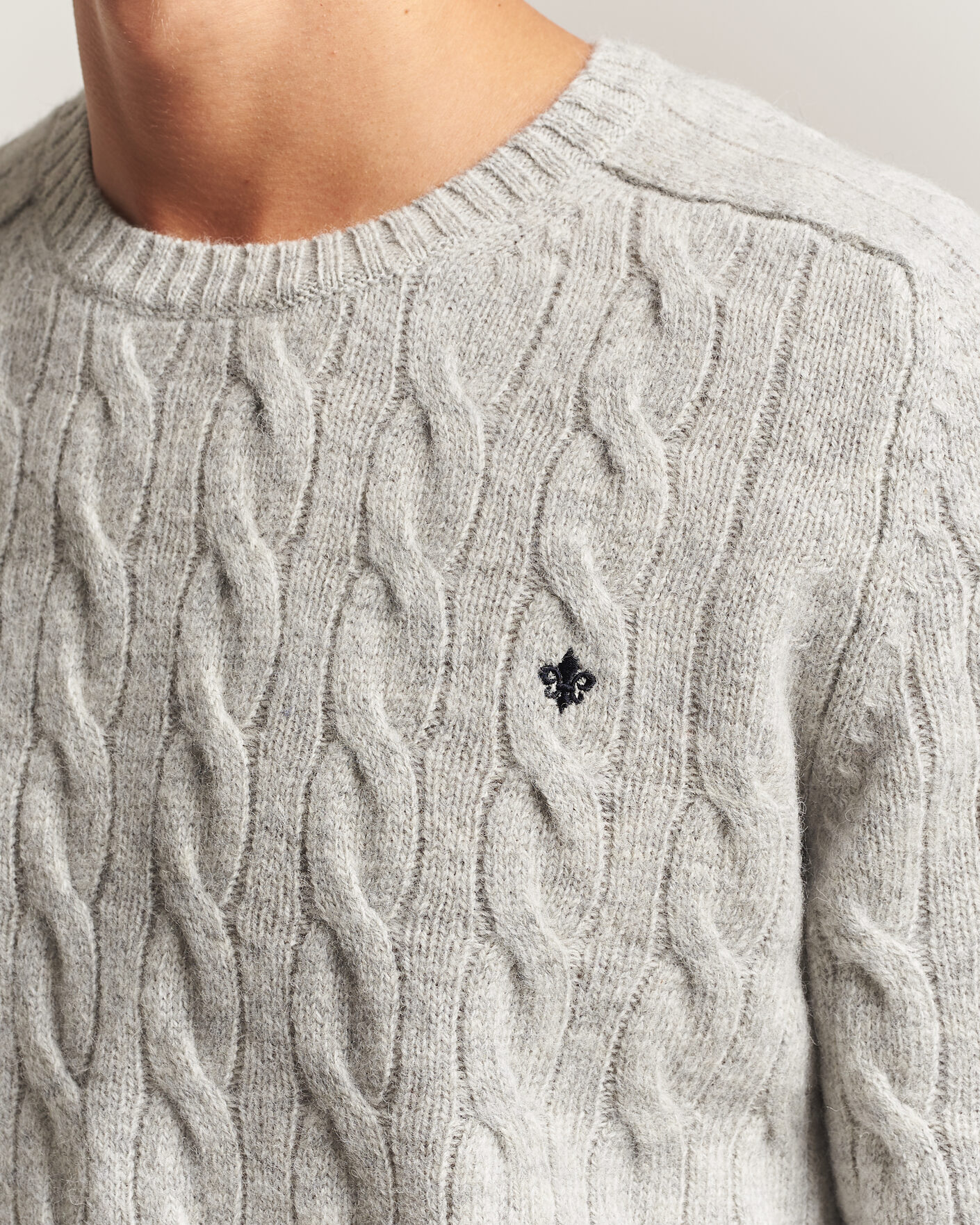 Herre | Gensere | Morris | Archard Cable Sweater Grey