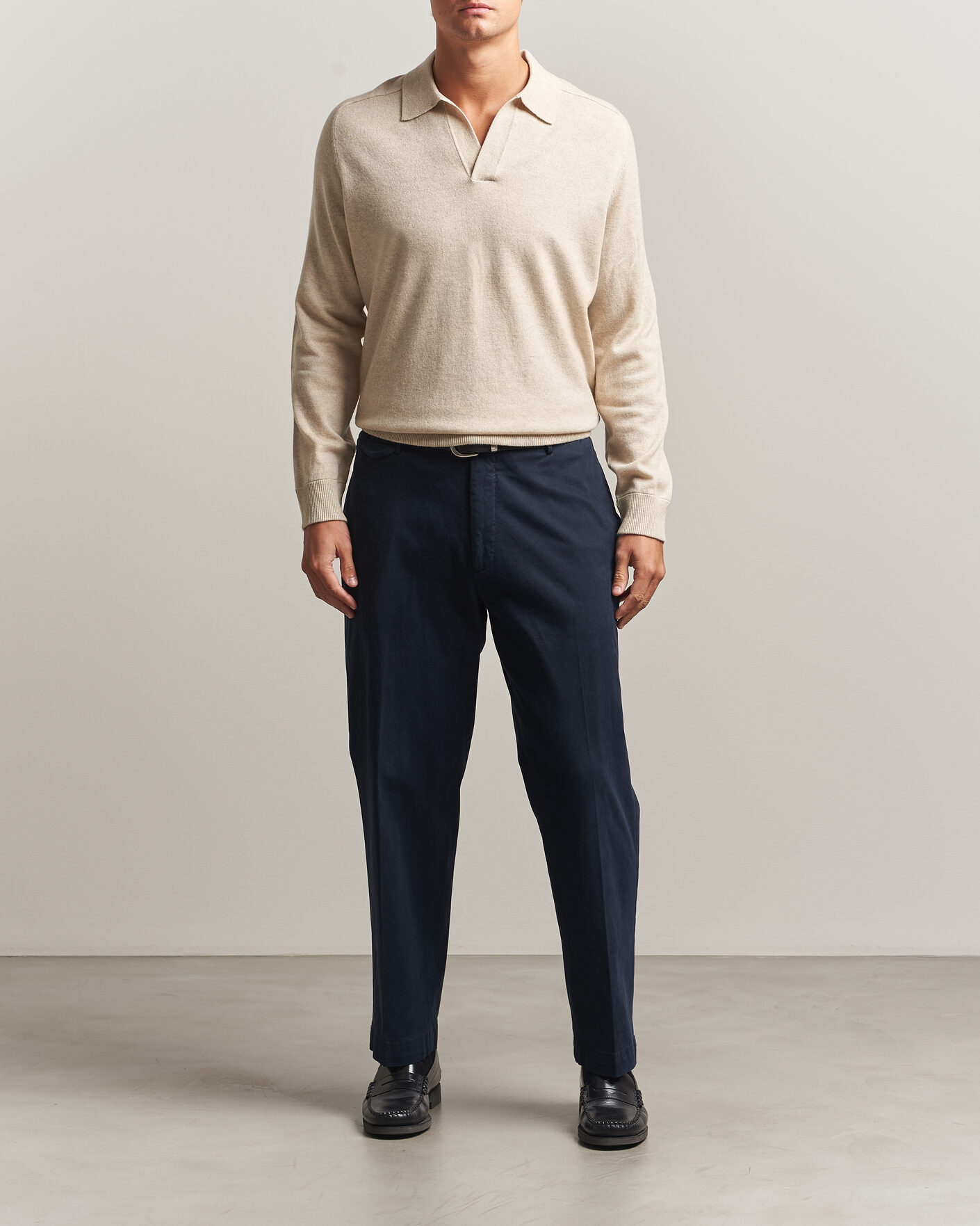 Herre | Gensere | Morris | Wilfred Cashmere Resort Polo Off White