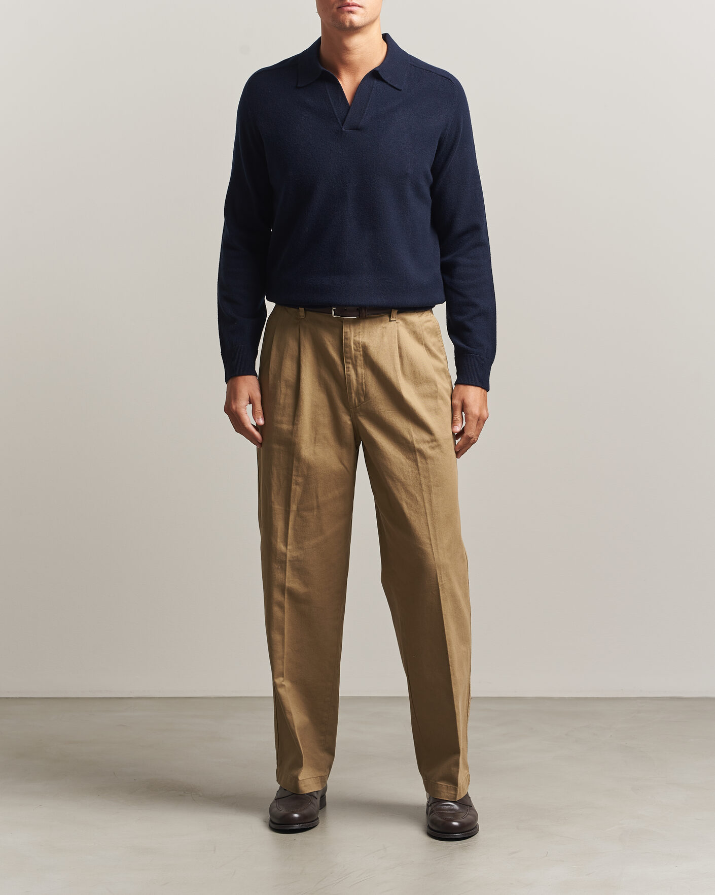 Herre | Gensere | Morris | Wilfred Cashmere Resort Polo Navy