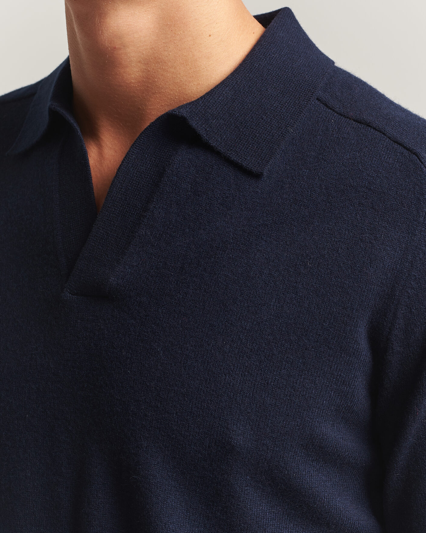 Herre | Gensere | Morris | Wilfred Cashmere Resort Polo Navy