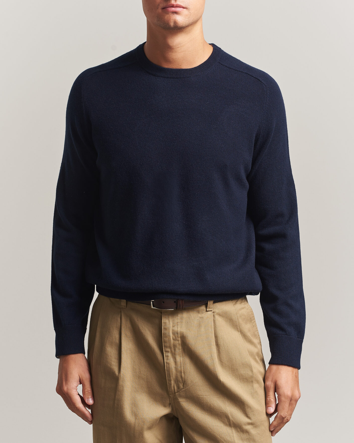 Herre | Gensere | Morris | Wilfred Cashmere O-Neck Navy