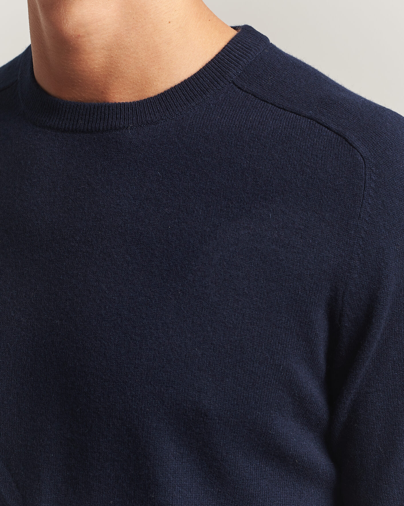 Herre | Gensere | Morris | Wilfred Cashmere O-Neck Navy