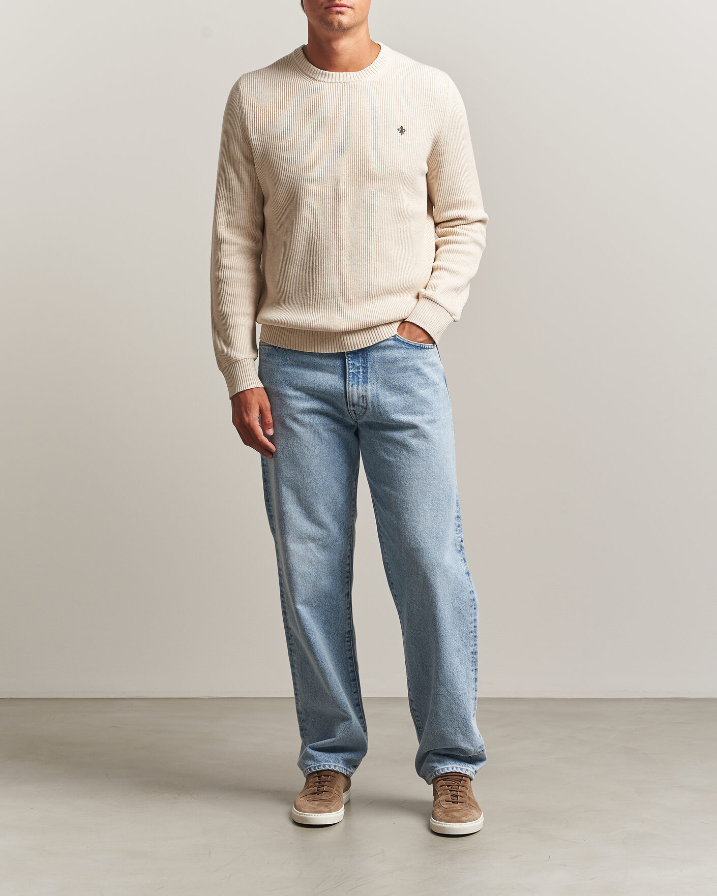Herre | Gensere | Morris | Colin O-Neck Khaki