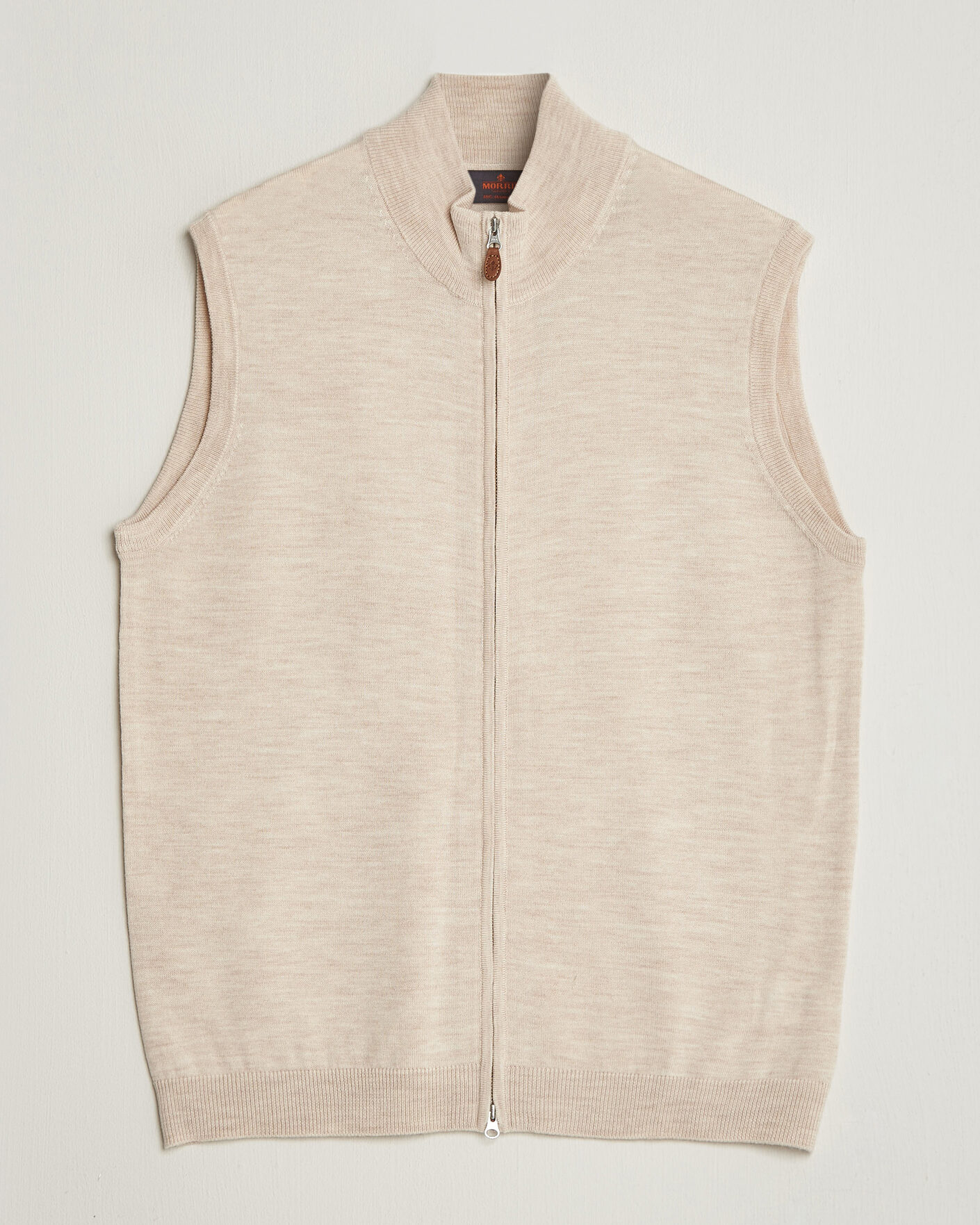 Herre | Gensere | Morris | Merino Zip Vest Off White