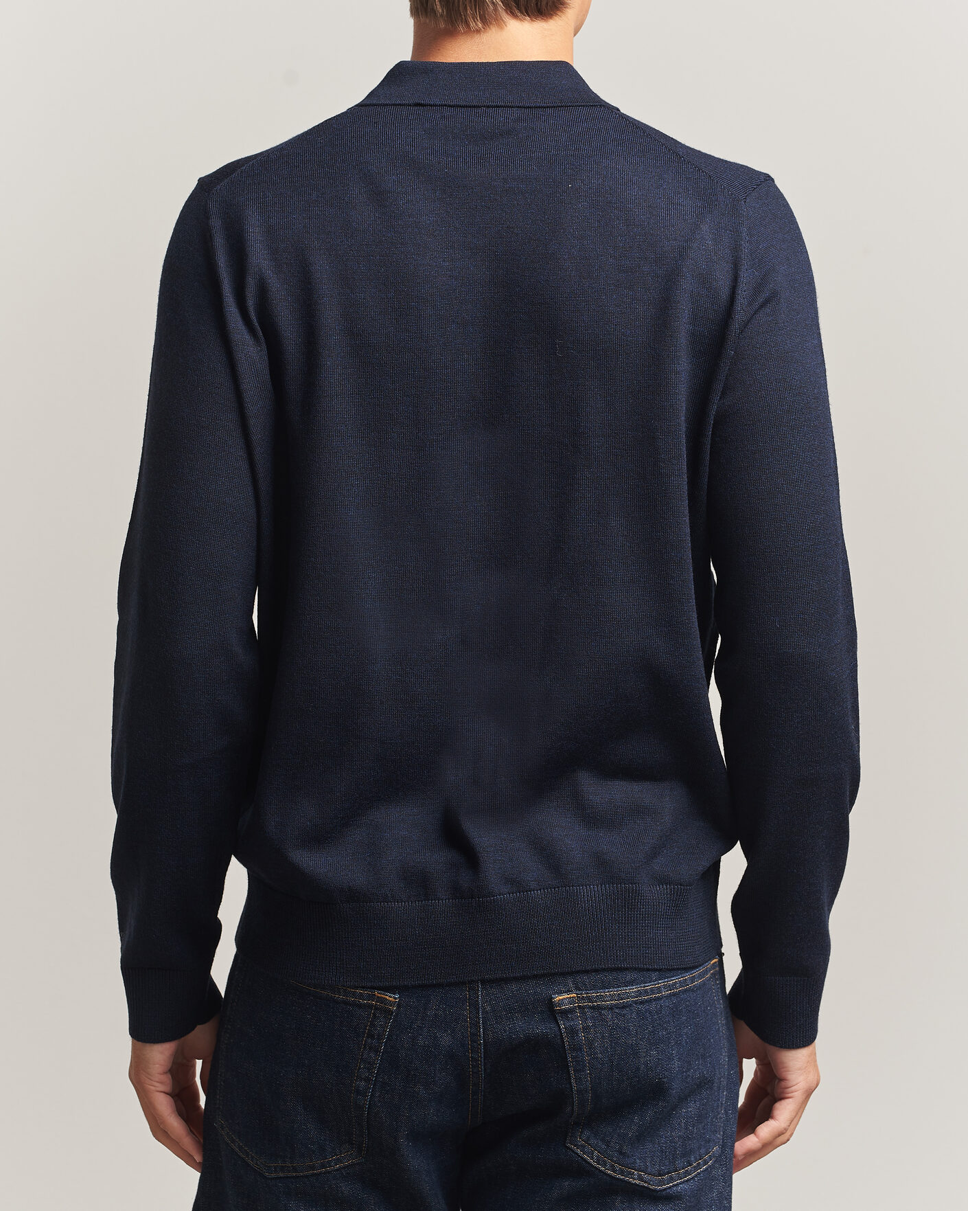 Herre | Gensere | Morris | Merino Resort Polo Navy
