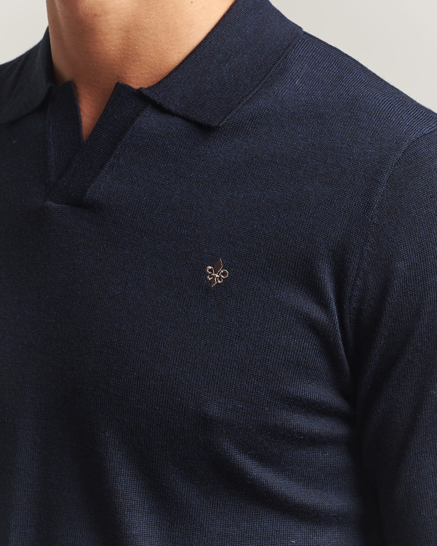 Herre | Gensere | Morris | Merino Resort Polo Navy
