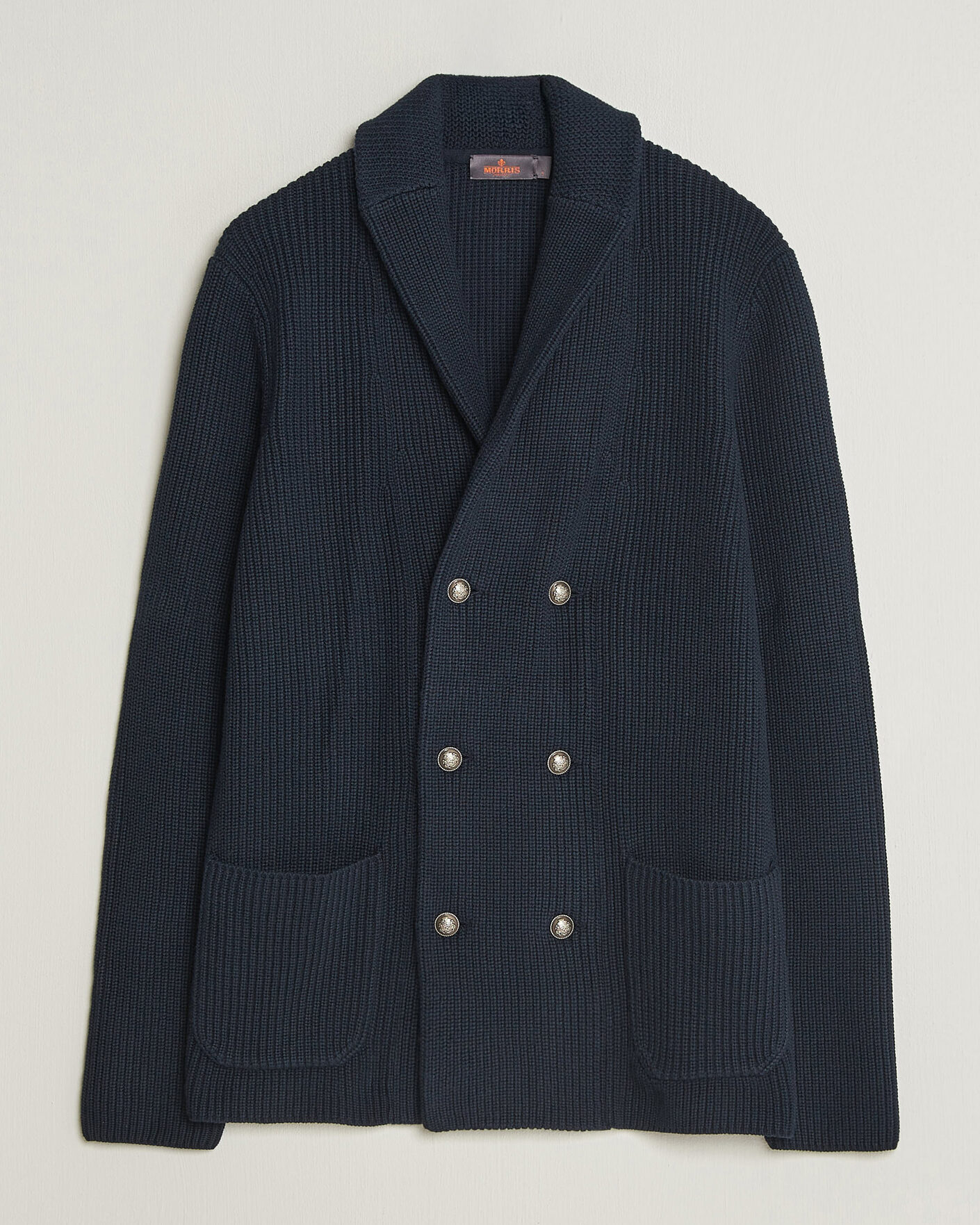 Herre | Gensere | Morris | Brayden DB Shawl Cardigan Navy