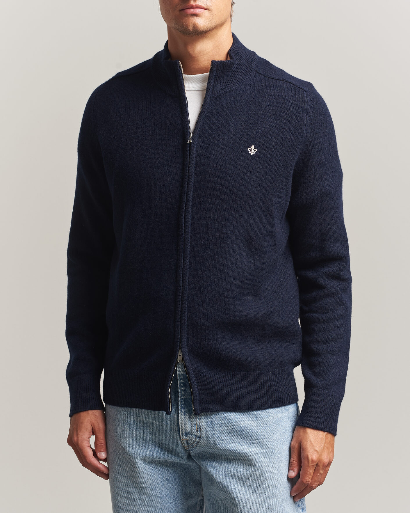 Herre | Gensere | Morris | Hertford Zip Cardigan Navy