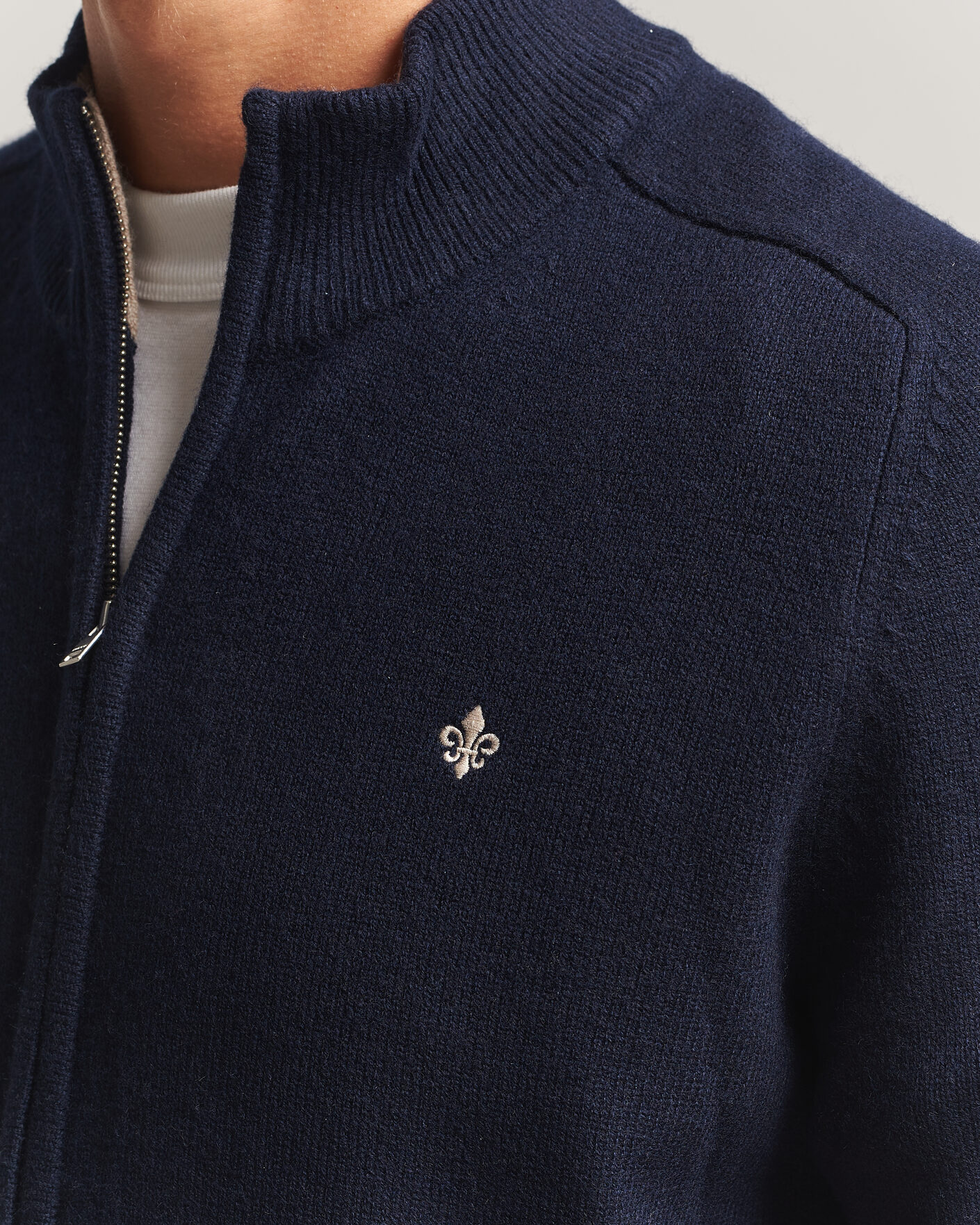 Herre | Gensere | Morris | Hertford Zip Cardigan Navy
