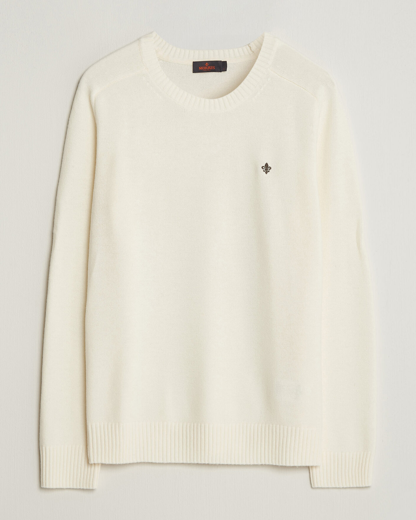 Herre | Gensere | Morris | Hertford Lambswool Crew Neck Off White