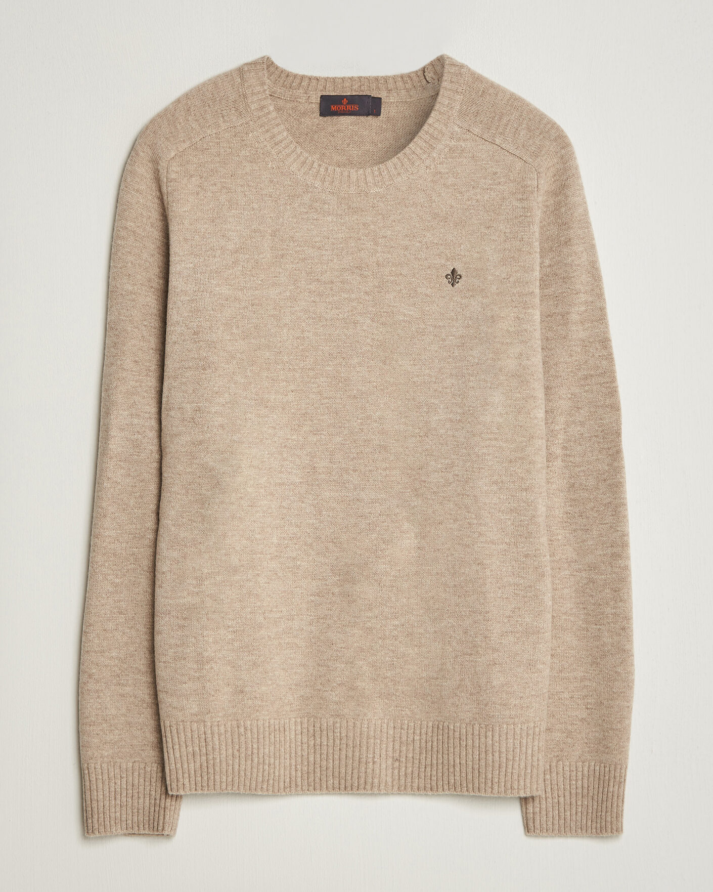 Herre | Gensere | Morris | Hertford Lambswool Crew Neck Khaki