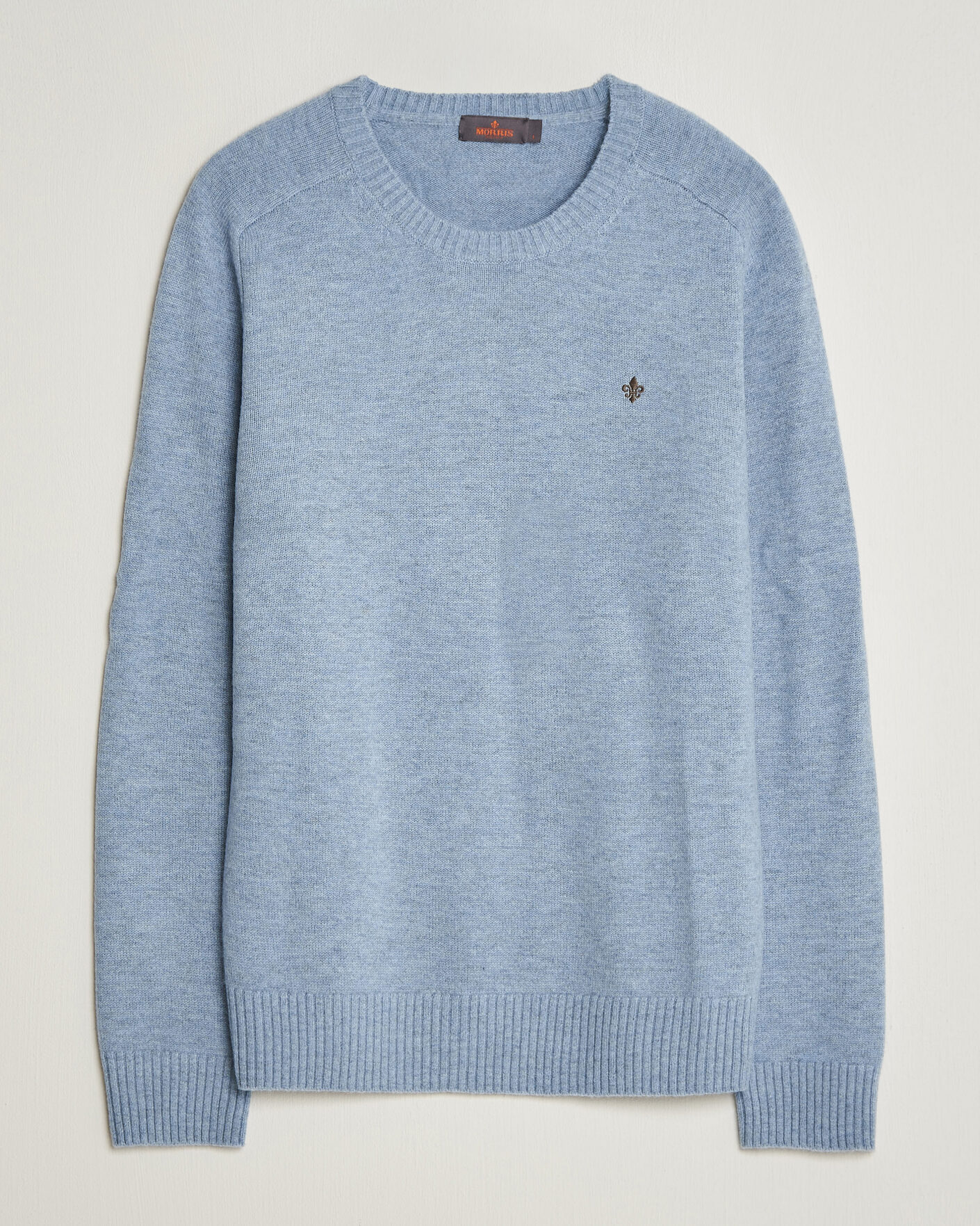Herre | Gensere | Morris | Hertford Lambswool Crew Neck Blue