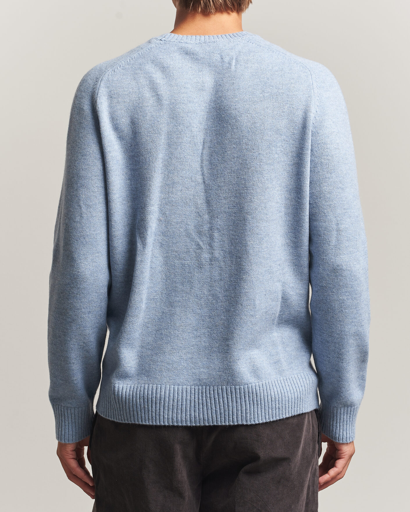 Herre | Gensere | Morris | Hertford Lambswool Crew Neck Blue