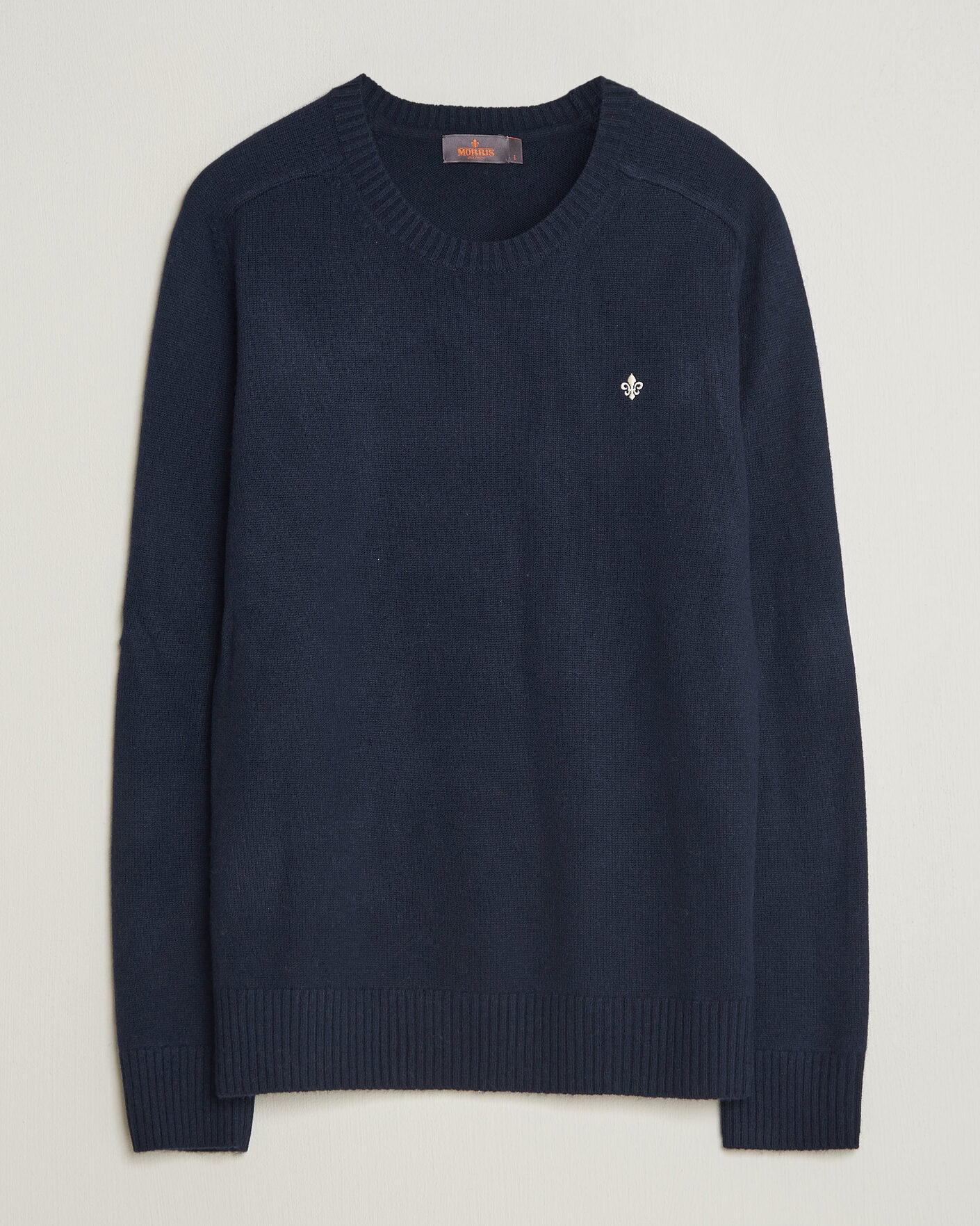 Herre | Gensere | Morris | Hertford Lambswool Crew Neck Navy