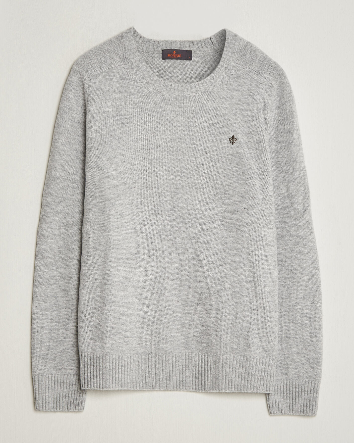 Herre | Gensere | Morris | Hertford Lambswool Crew Neck Grey