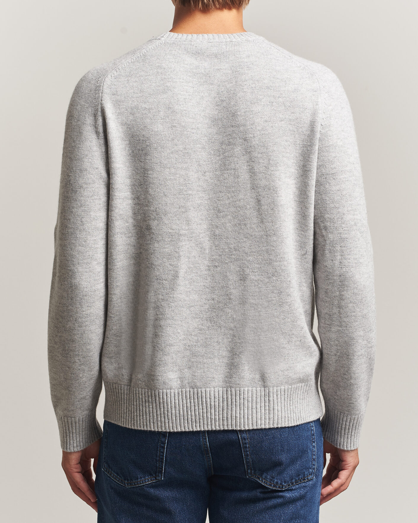 Herre | Gensere | Morris | Hertford Lambswool Crew Neck Grey