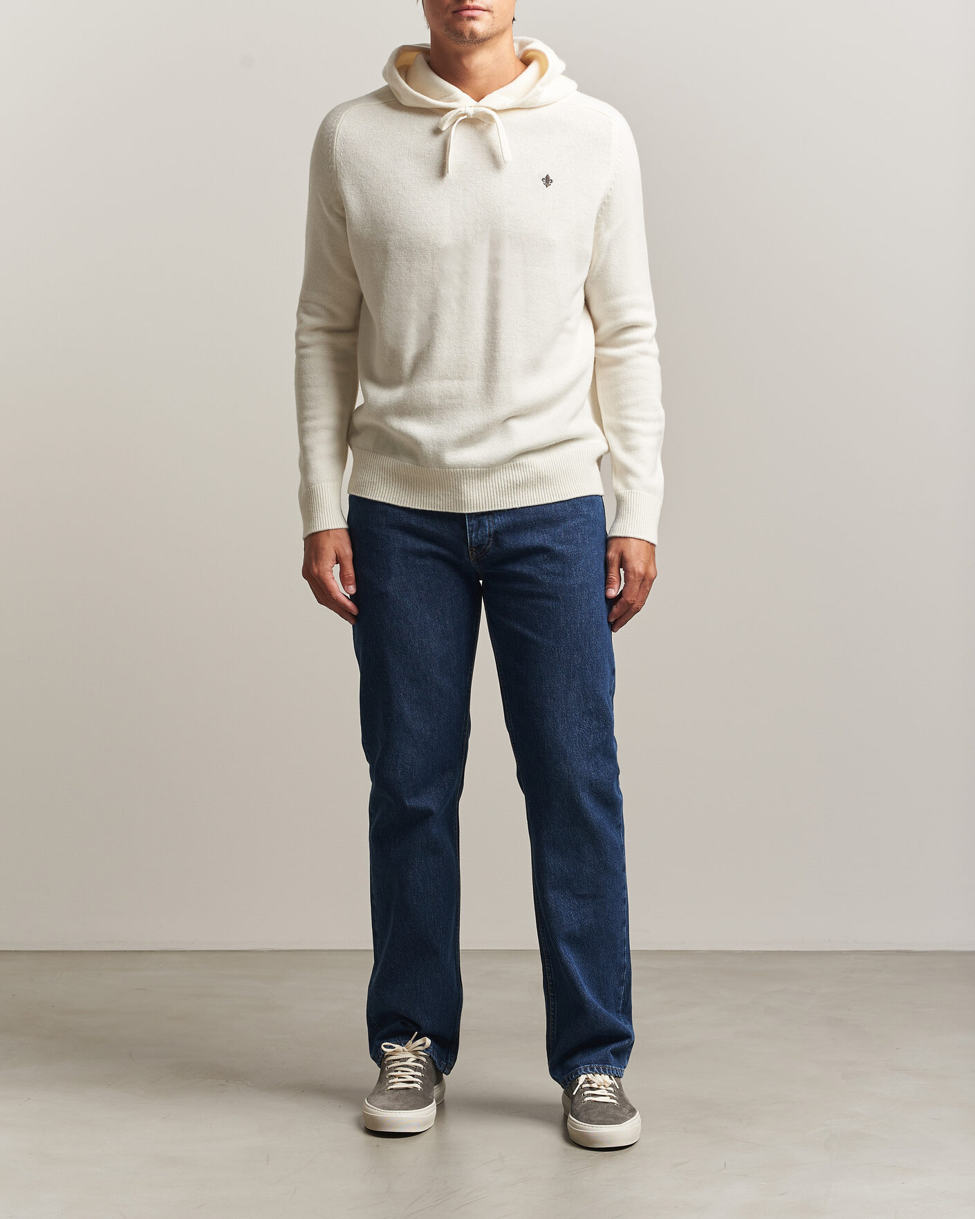 Herre | Gensere | Morris | Hertford Lambswool Hoodie Off White