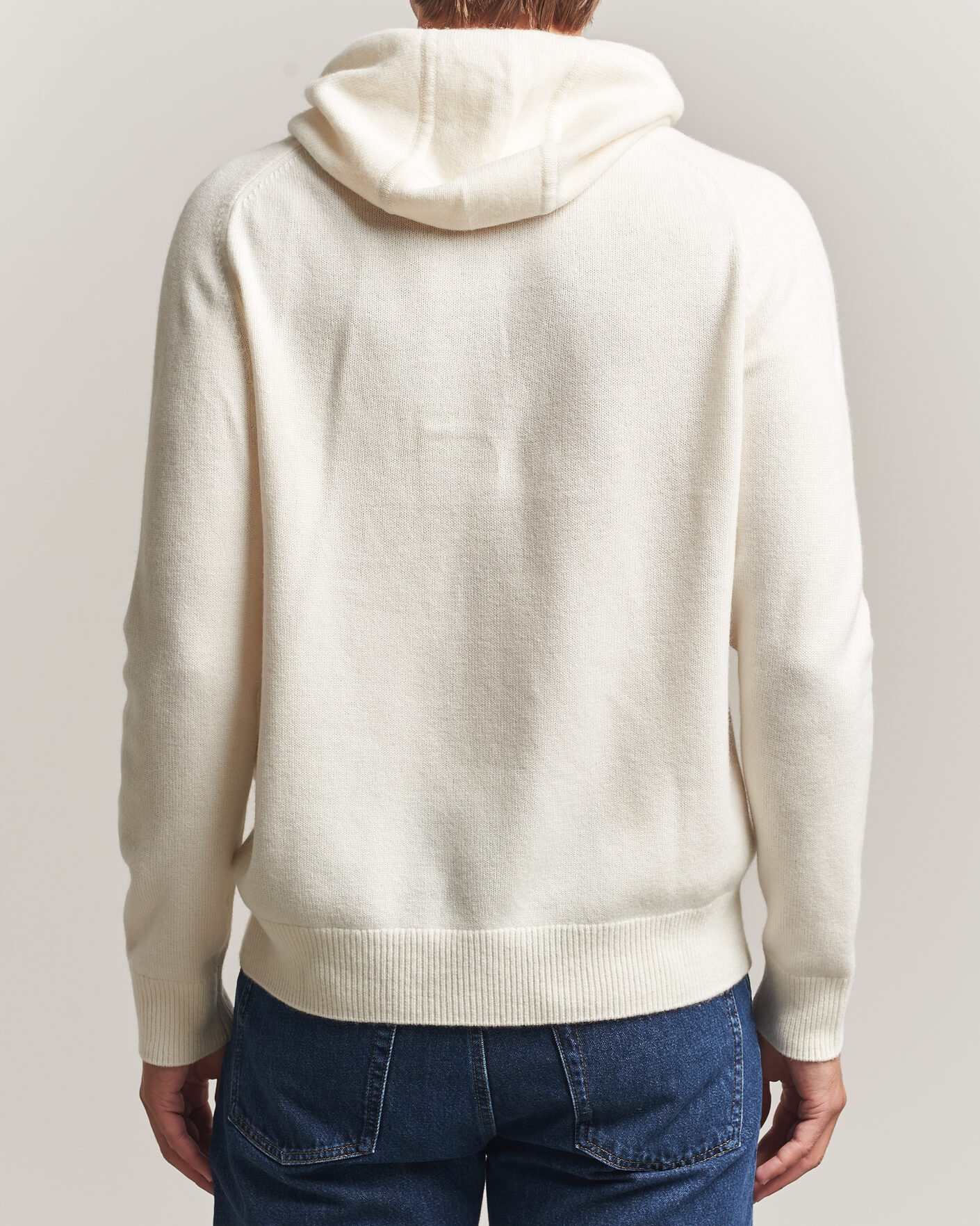 Herre | Gensere | Morris | Hertford Lambswool Hoodie Off White