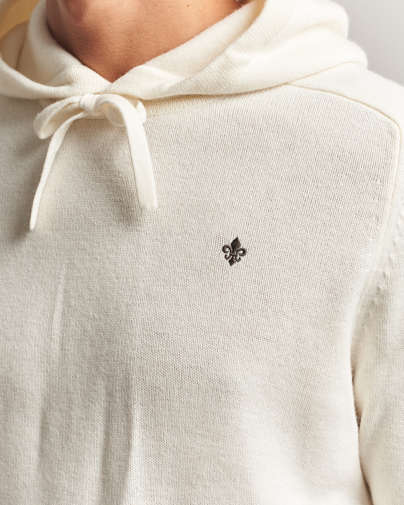 Herre | Gensere | Morris | Hertford Lambswool Hoodie Off White