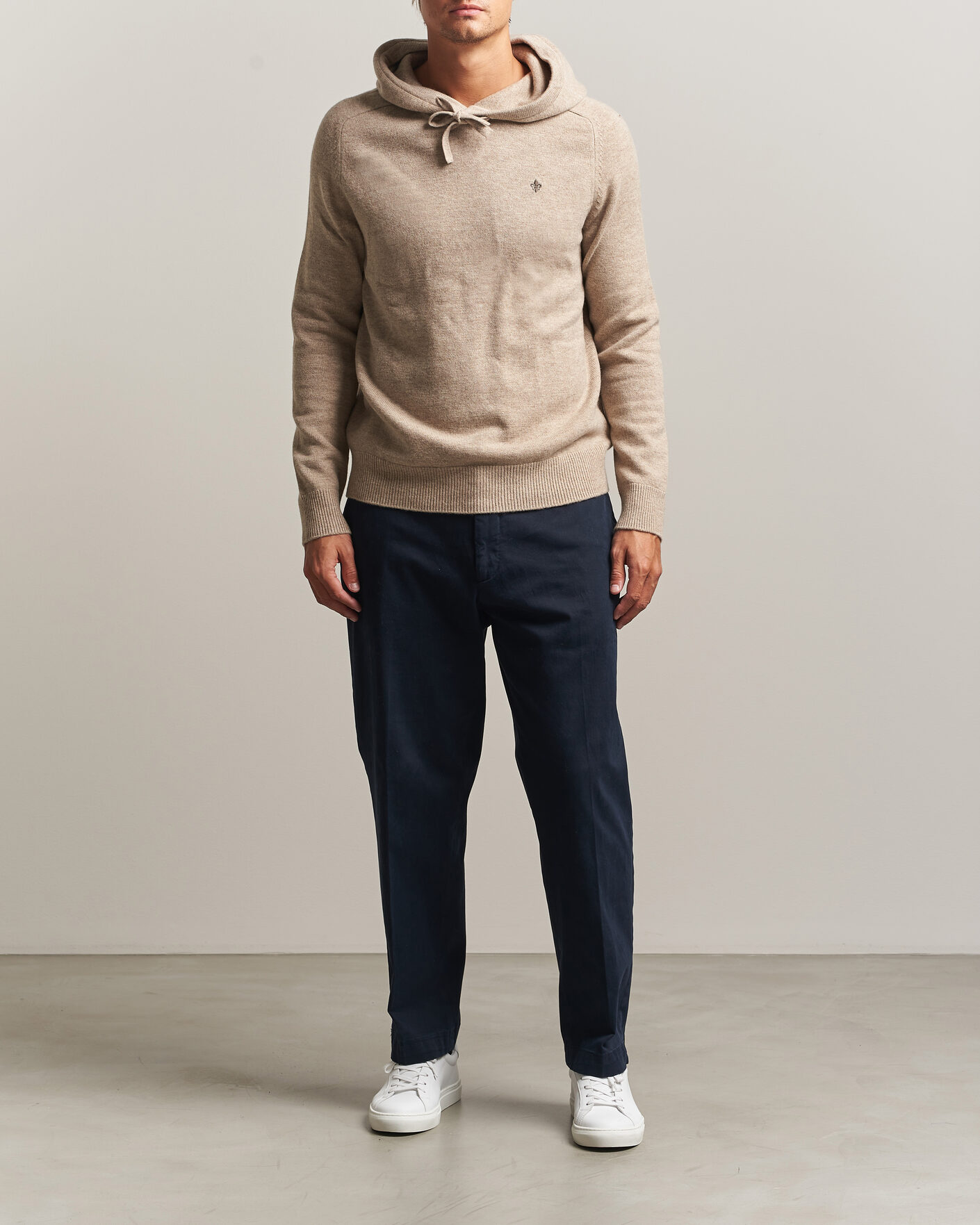 Herre | Gensere | Morris | Hertford Lambswool Hoodie Khaki